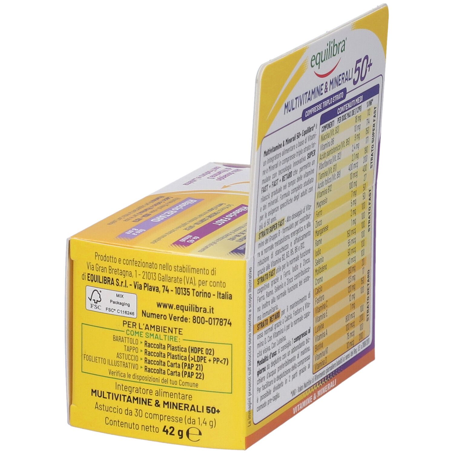 Equilibra Multivitamines & Minéraux 50+