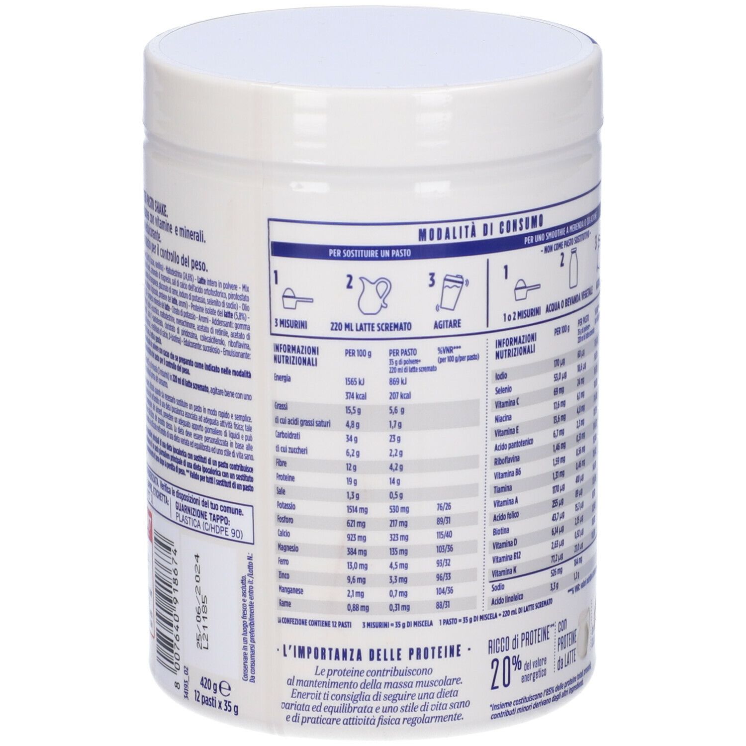 ENERVIT PROTEIN Mahlzeiten-Shake Kakao