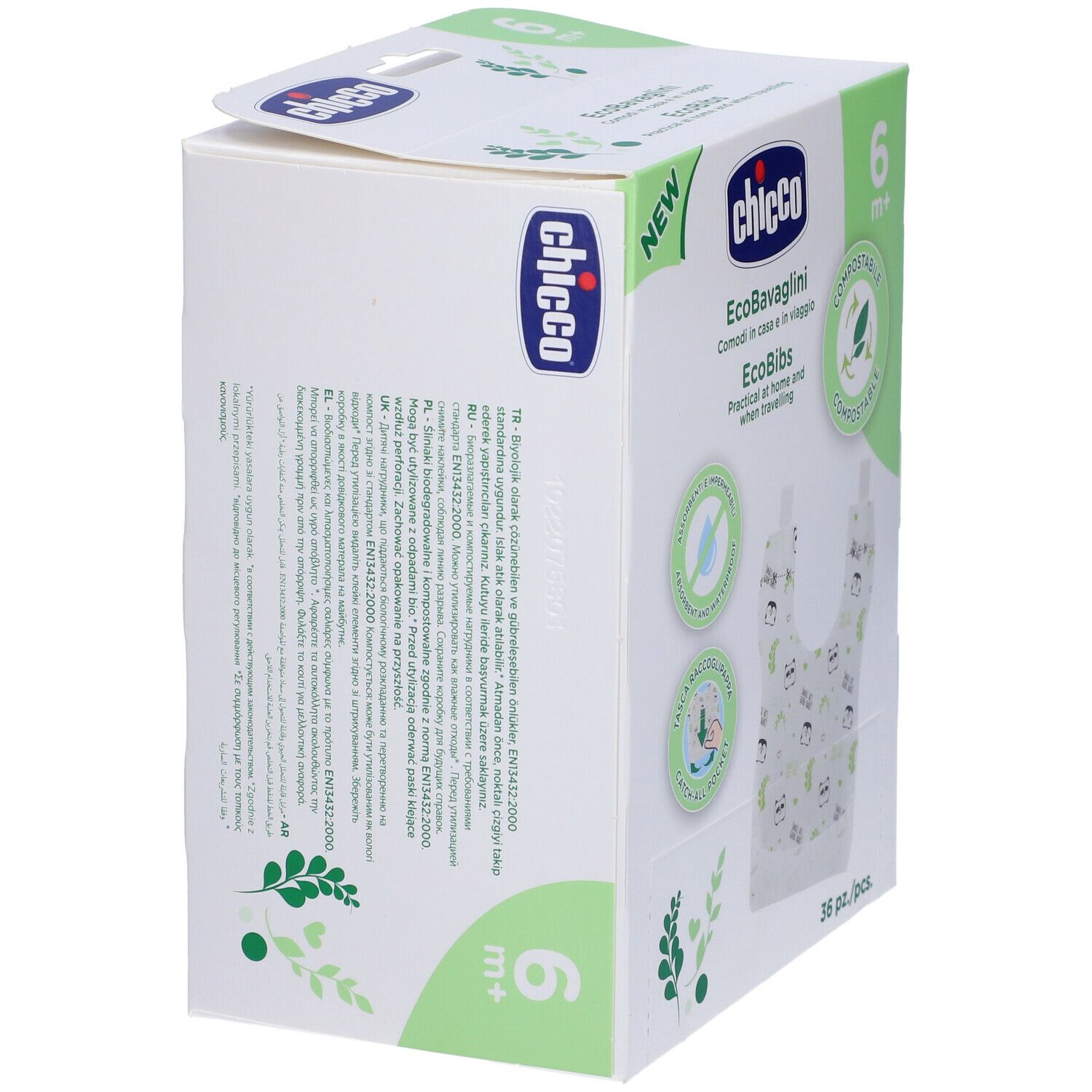 Chicco® Bavoirs jetables compostables