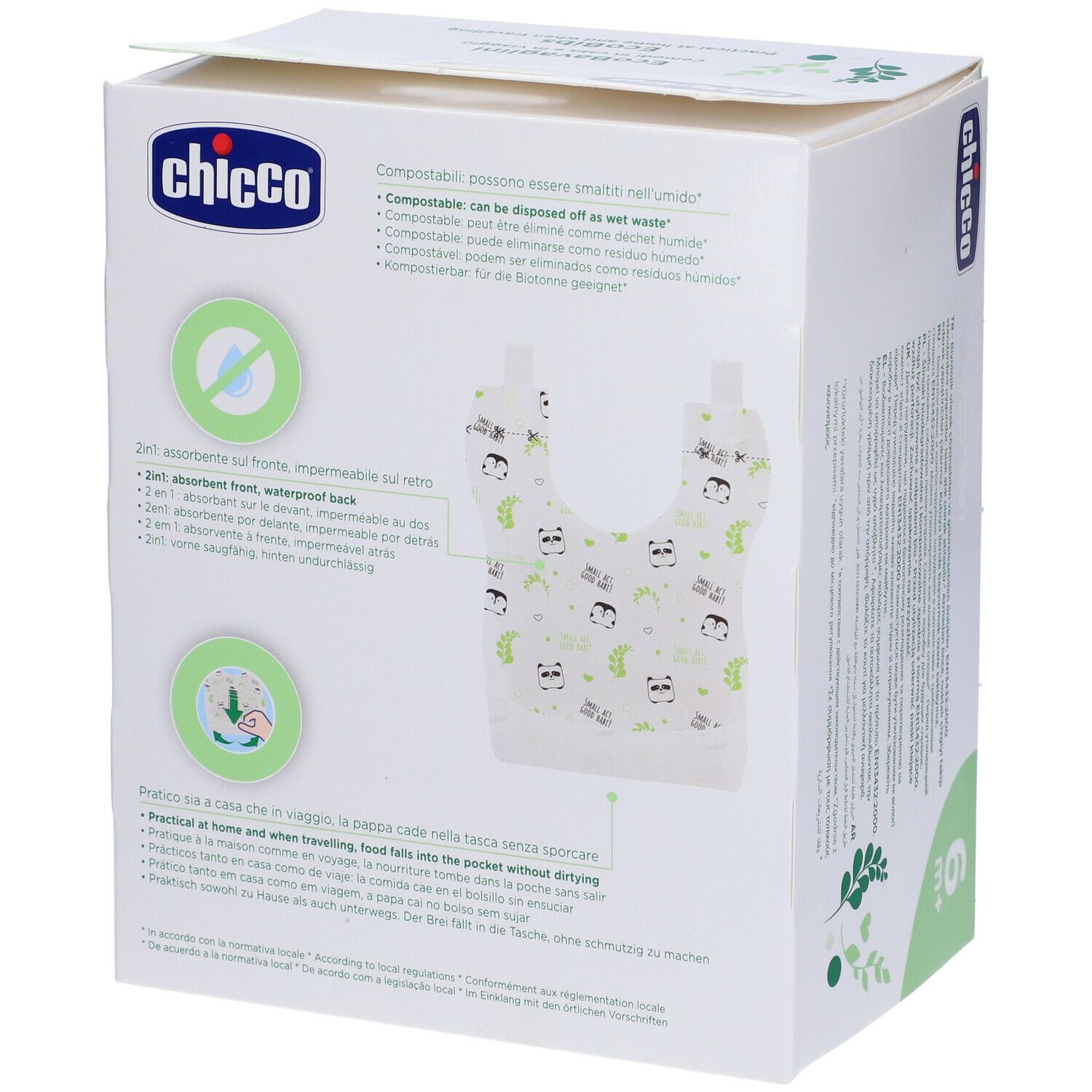 Chicco® Bavoirs jetables compostables