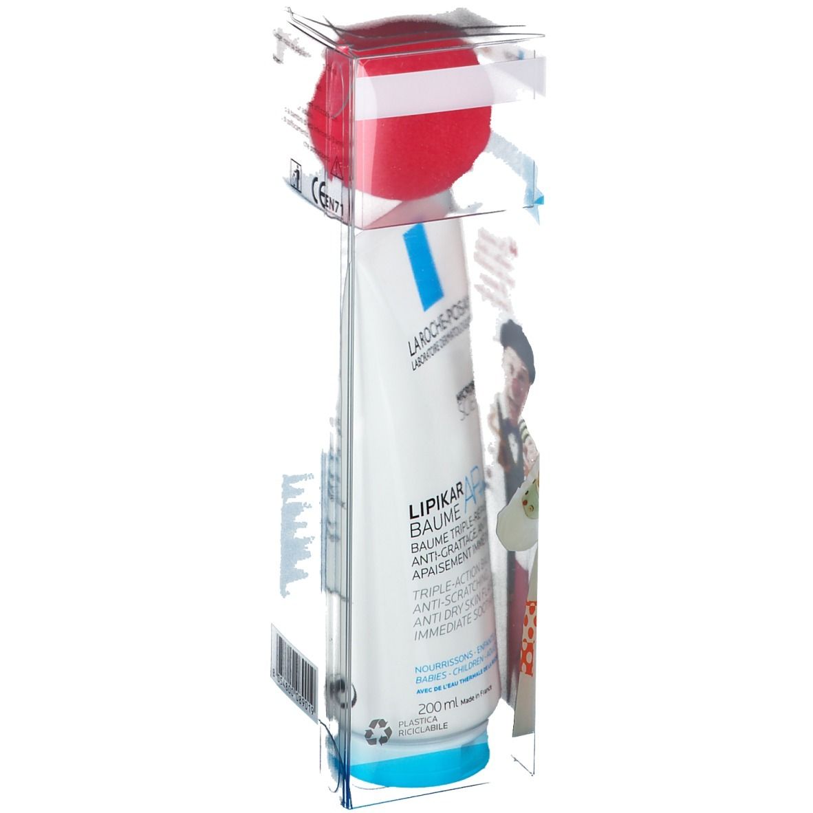 La Roche-Posay Lipikar Baume dans emballage. Tube de 200 ml. Pour peaux sensibles. Emballage recyclable.