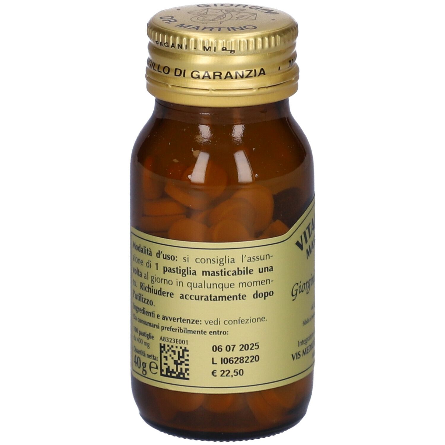 Giorgini Dr. Martino Vitamine B1 en comprimés à mâcher