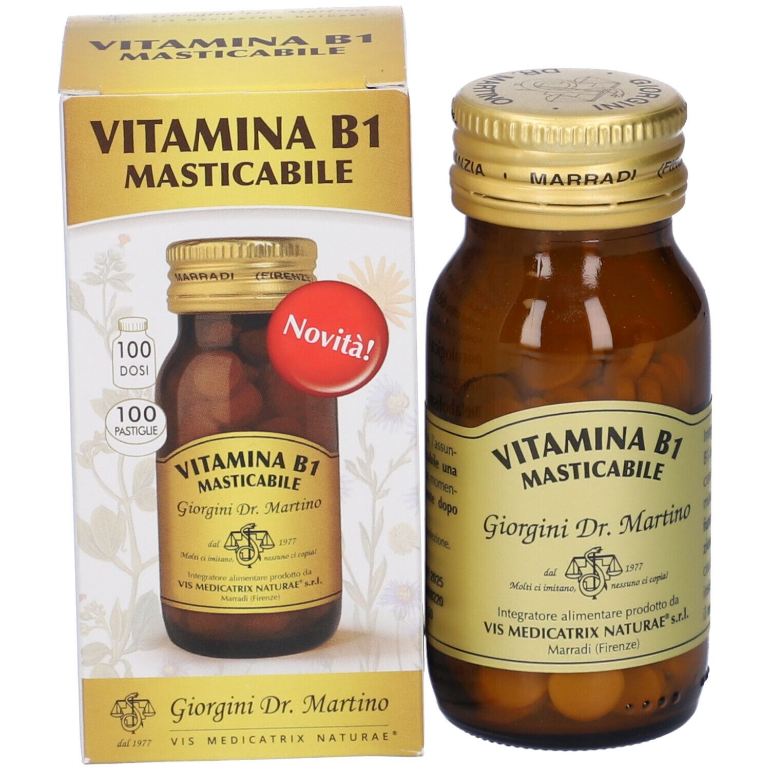 Giorgini Dr. Martino Vitamine B1 en comprimés à mâcher