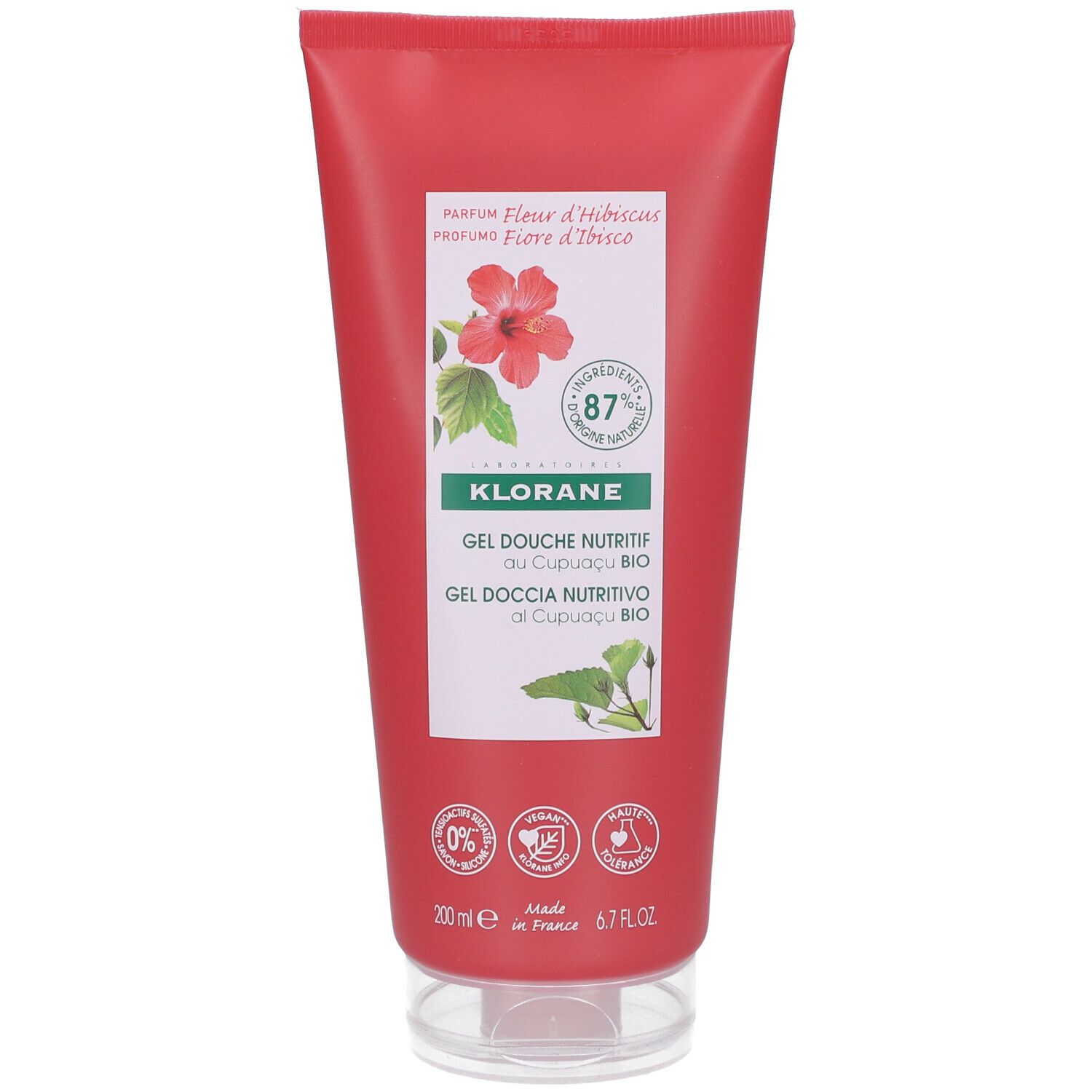 KLORANE Pflegendes Duschgel mit Cupuacu-Butter & Bio Hibiskusblüte