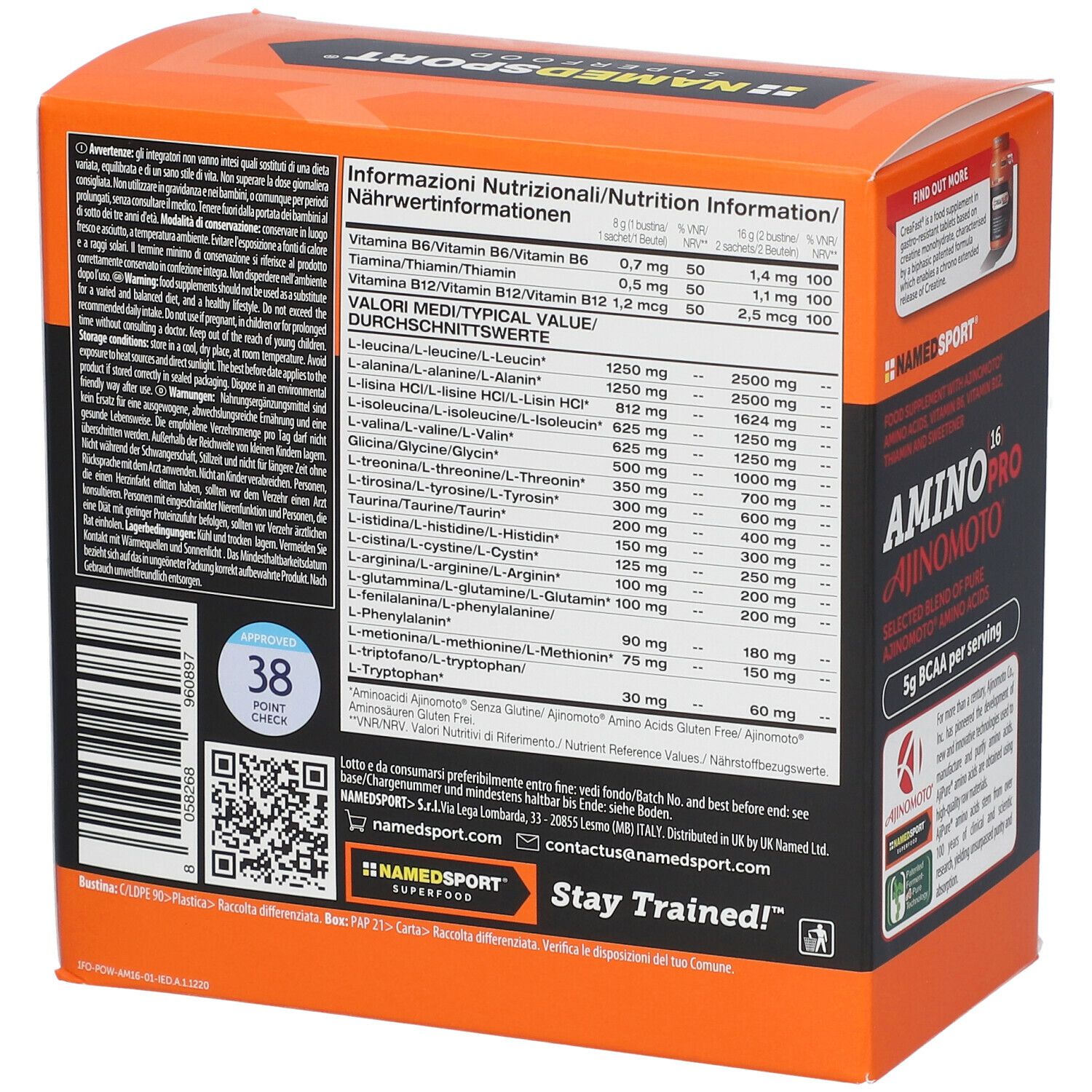 Namedsport® AMINO (16) Pro Ajinomoto