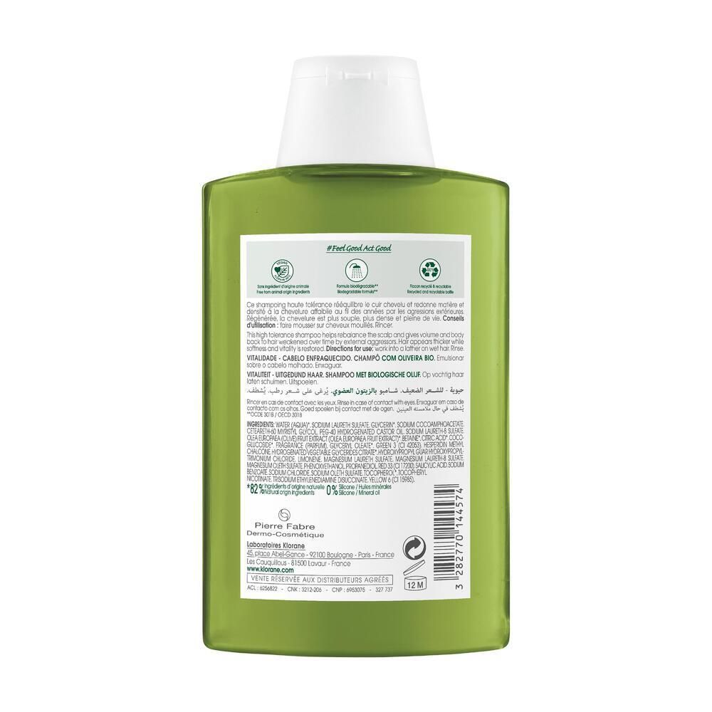 KLORANE Shampooing à l'Olivier BIO