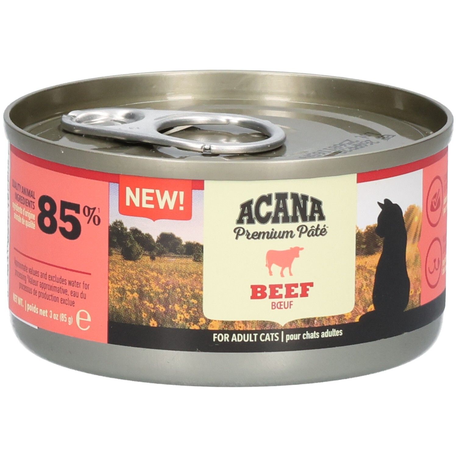 ACANA Premium Rindfleisch-Pastete für ausgewachsene Katzen, 85% Rindfleisch, NEW!
