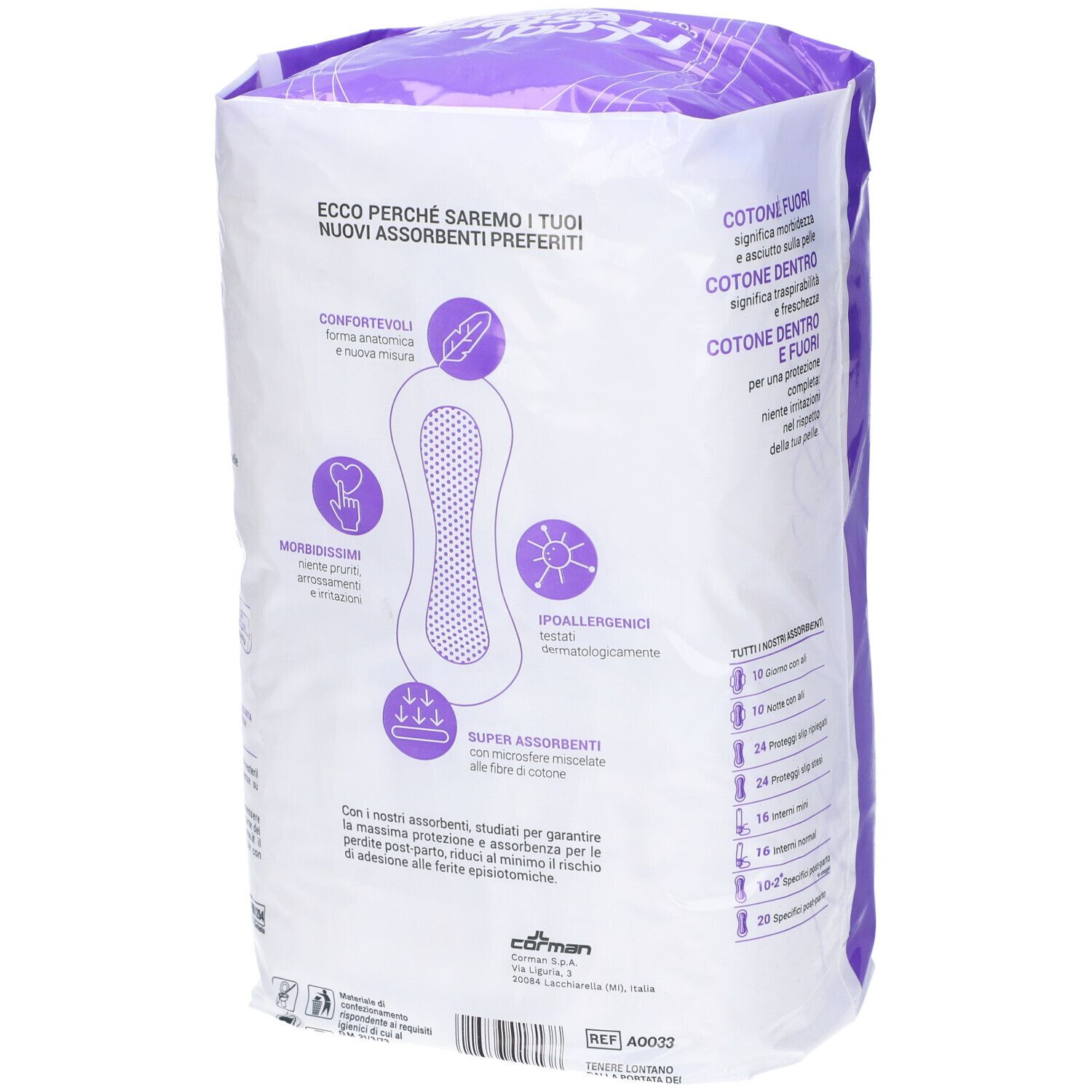 Lady Presteril Serviettes Post-Partum Coton Ultra-Absorbantes
