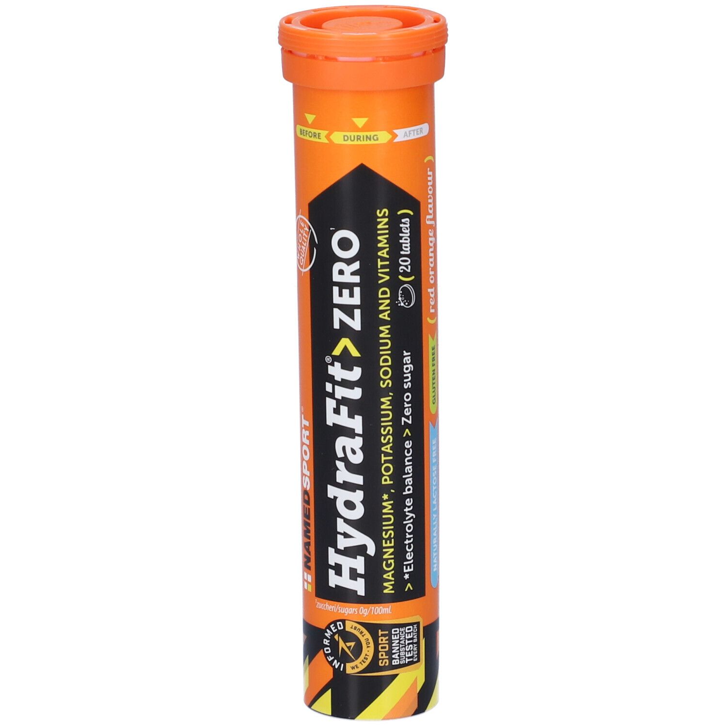 NAMEDSPORT® HydraFit> ZERO Complément alimentaire + bouteille sport Hydra4Pro