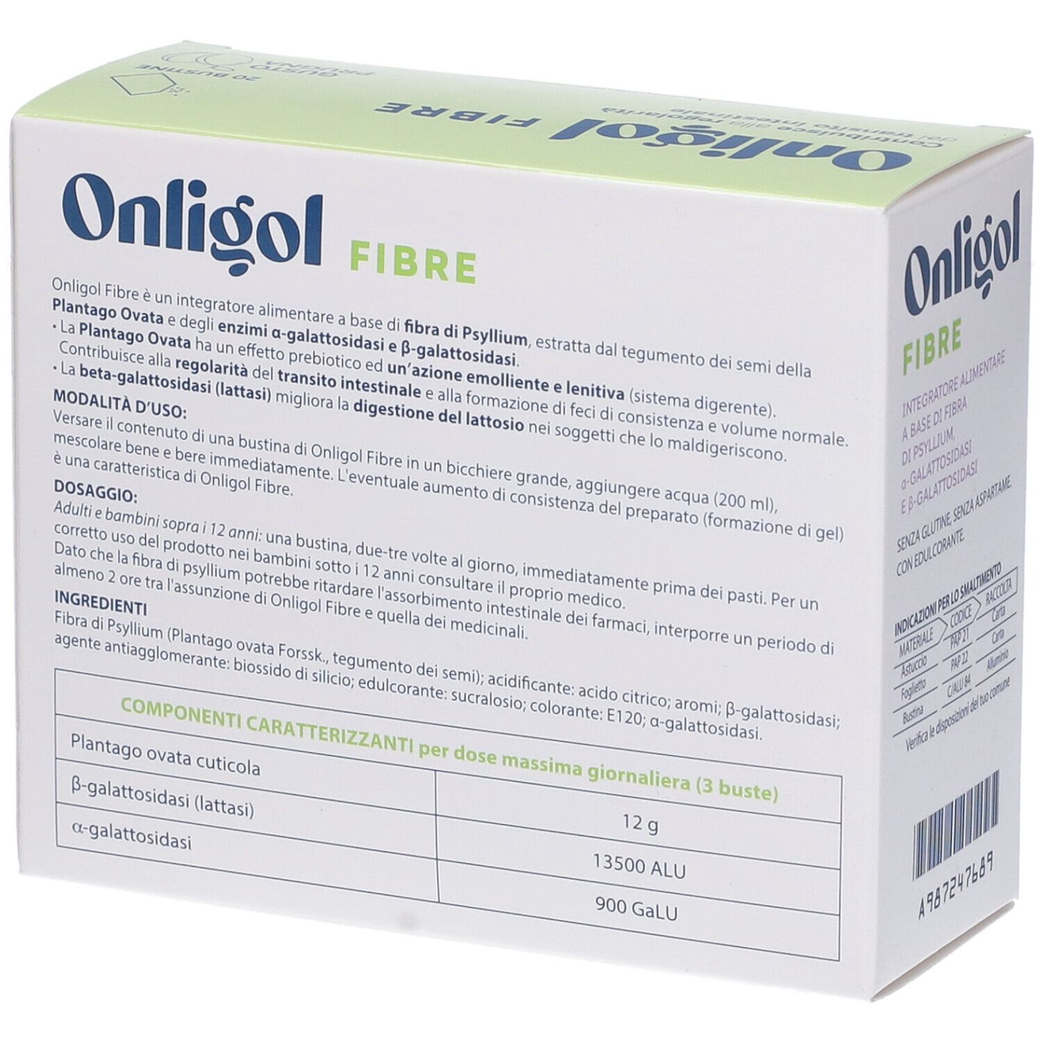 ONLIGOL FIBRE PRUGNA 20BUST
