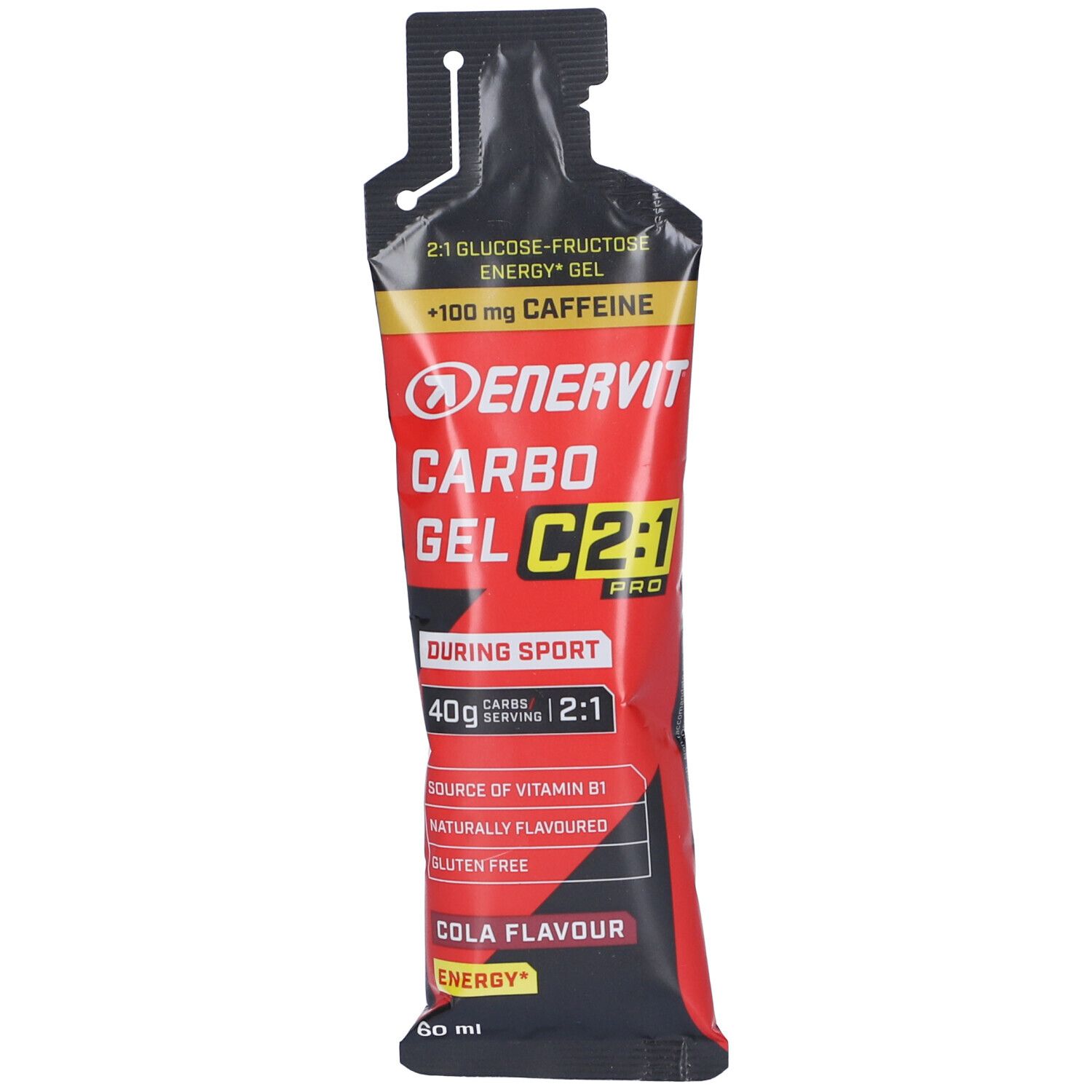Enervit C2 1 Pro Carbo Gel Cola mit Koffein 60 ml