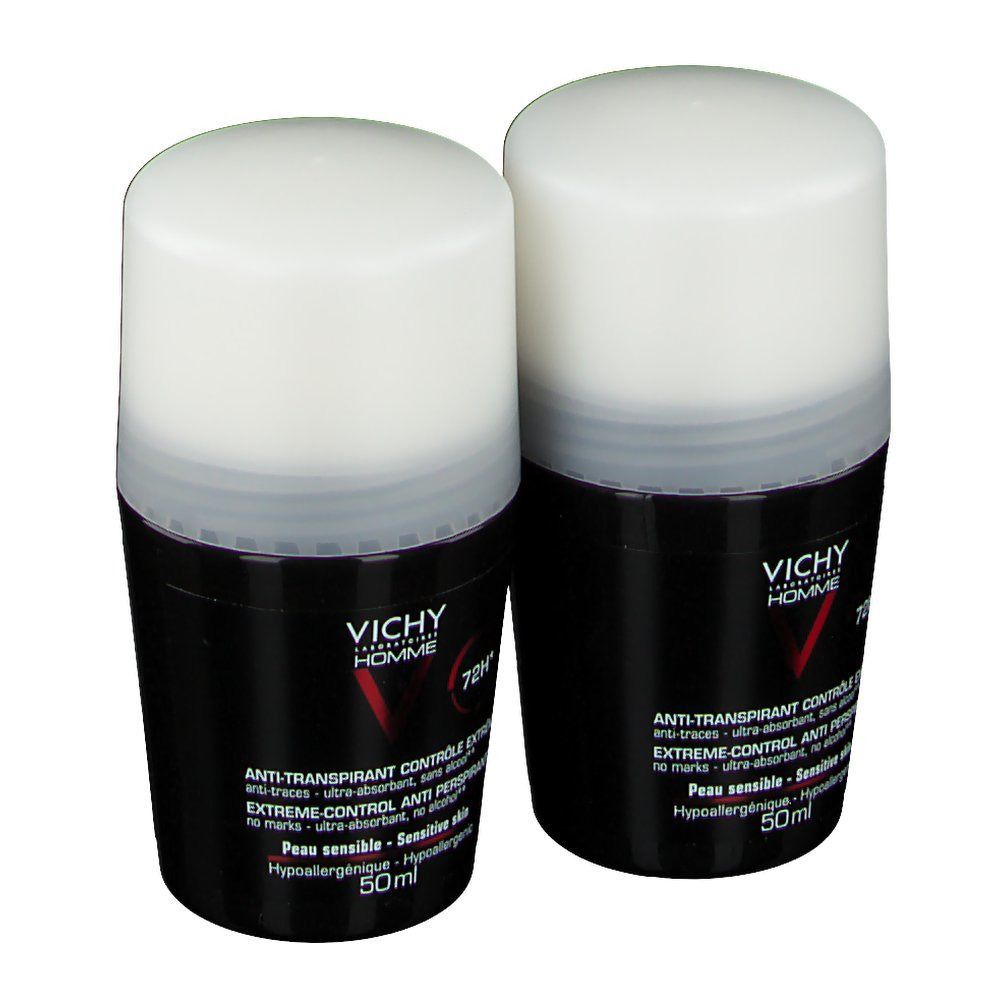 Vichy Homme Déodorant anti-transpirant 72H Duo (-50% sur le 2ème)