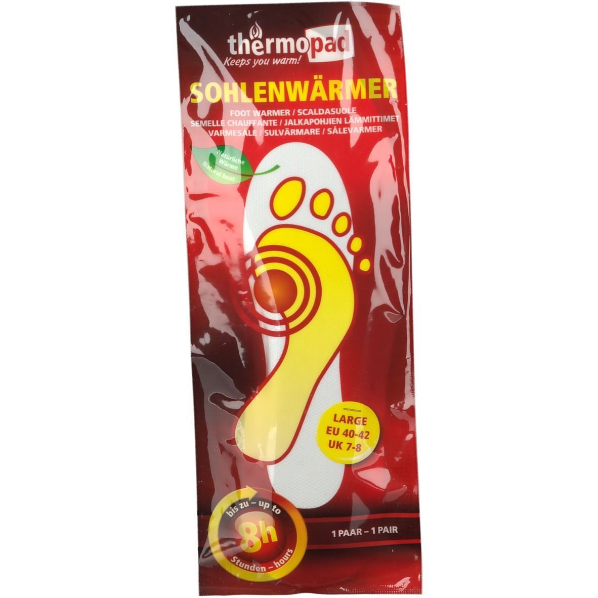thermopad® Semelle réchauffeur Gr. L EU 40 - 42