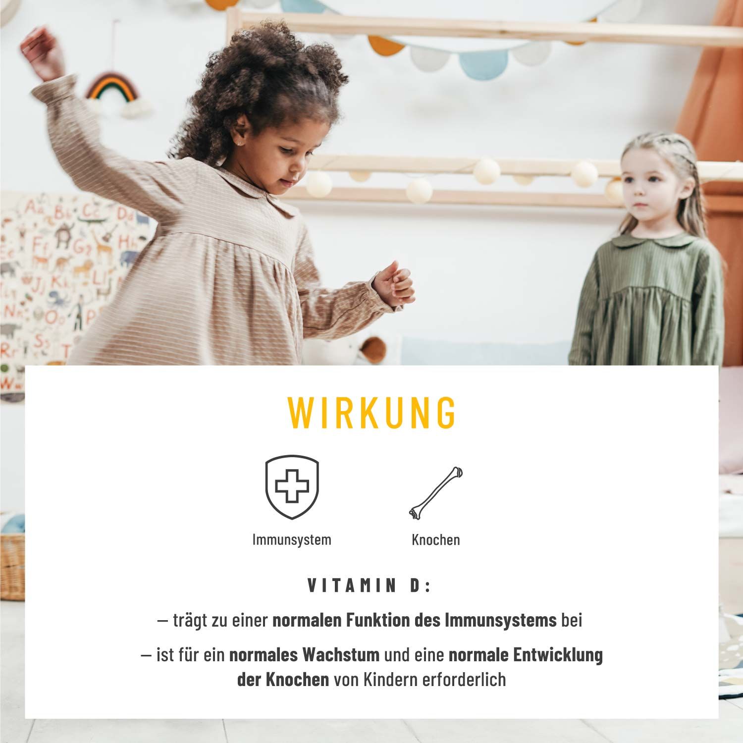 Vitamin D3 & K2 Tropfen für Kinder ab 4- Sonnenkind - NATURTREU®