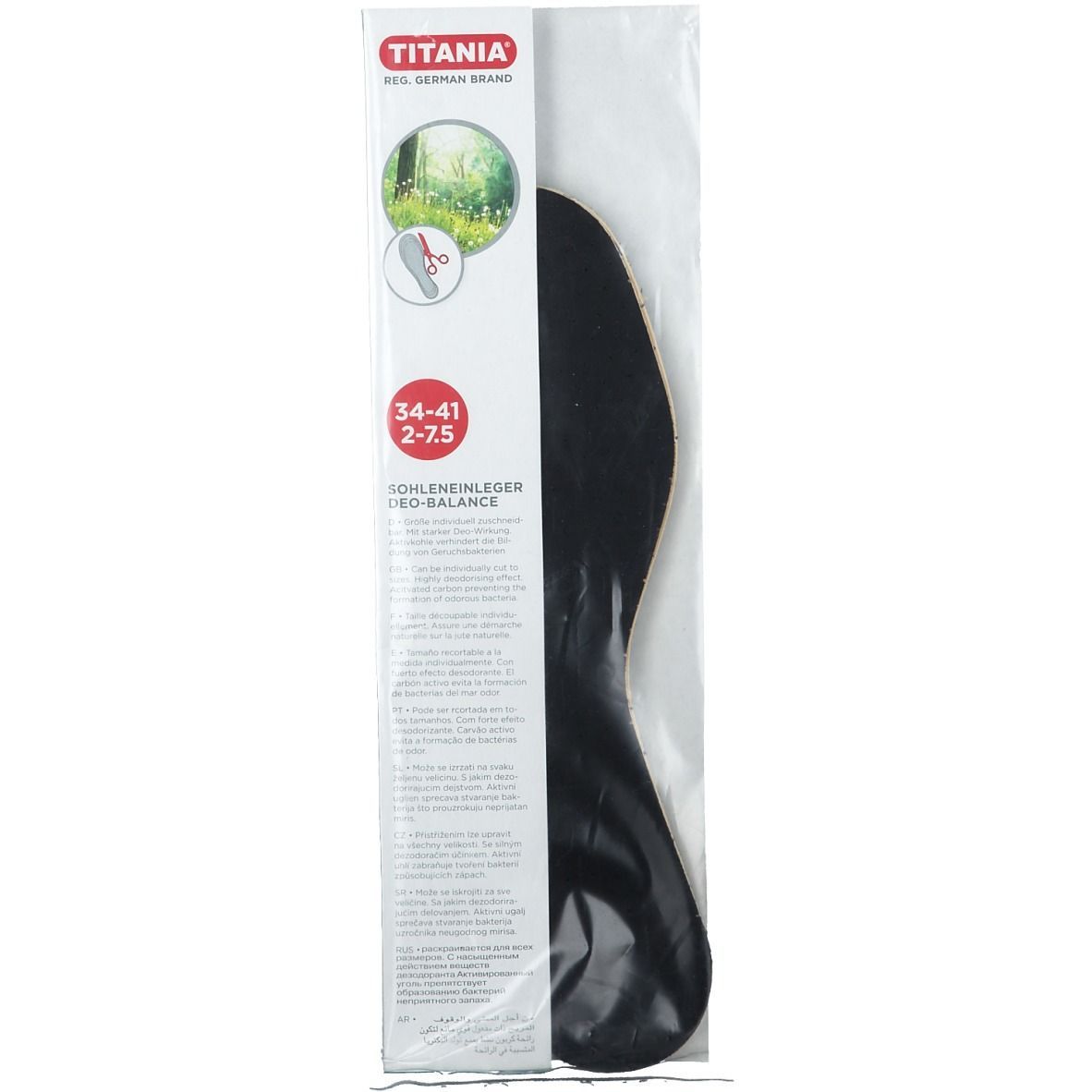 TITANIA® Semelles Deo-Balance Gr. 34 - 41