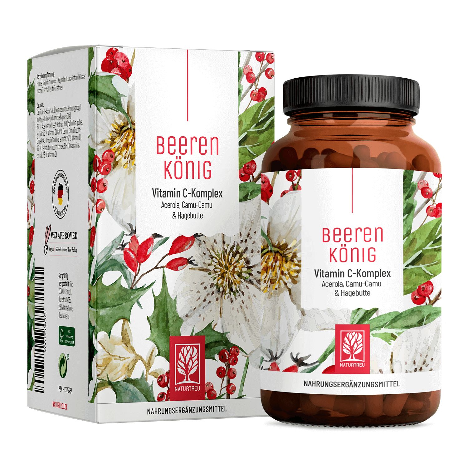 NATURTREU® Berry King - Complexe de Vitamine C avec Camu Camu & Acérola