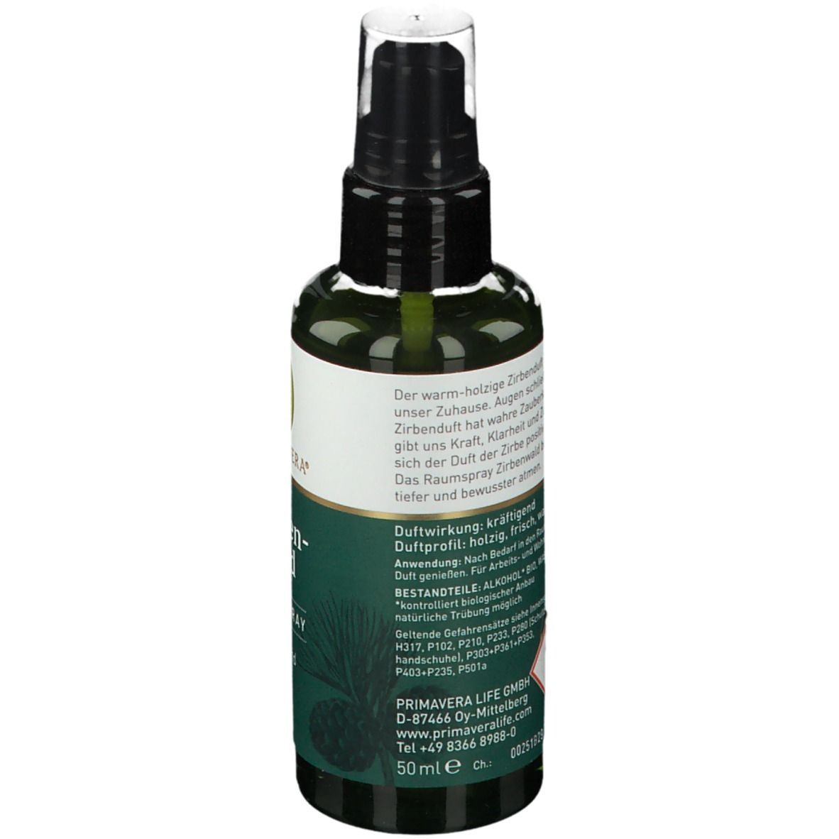 PRIMAVERA® Zirbenwald Raumspray bio