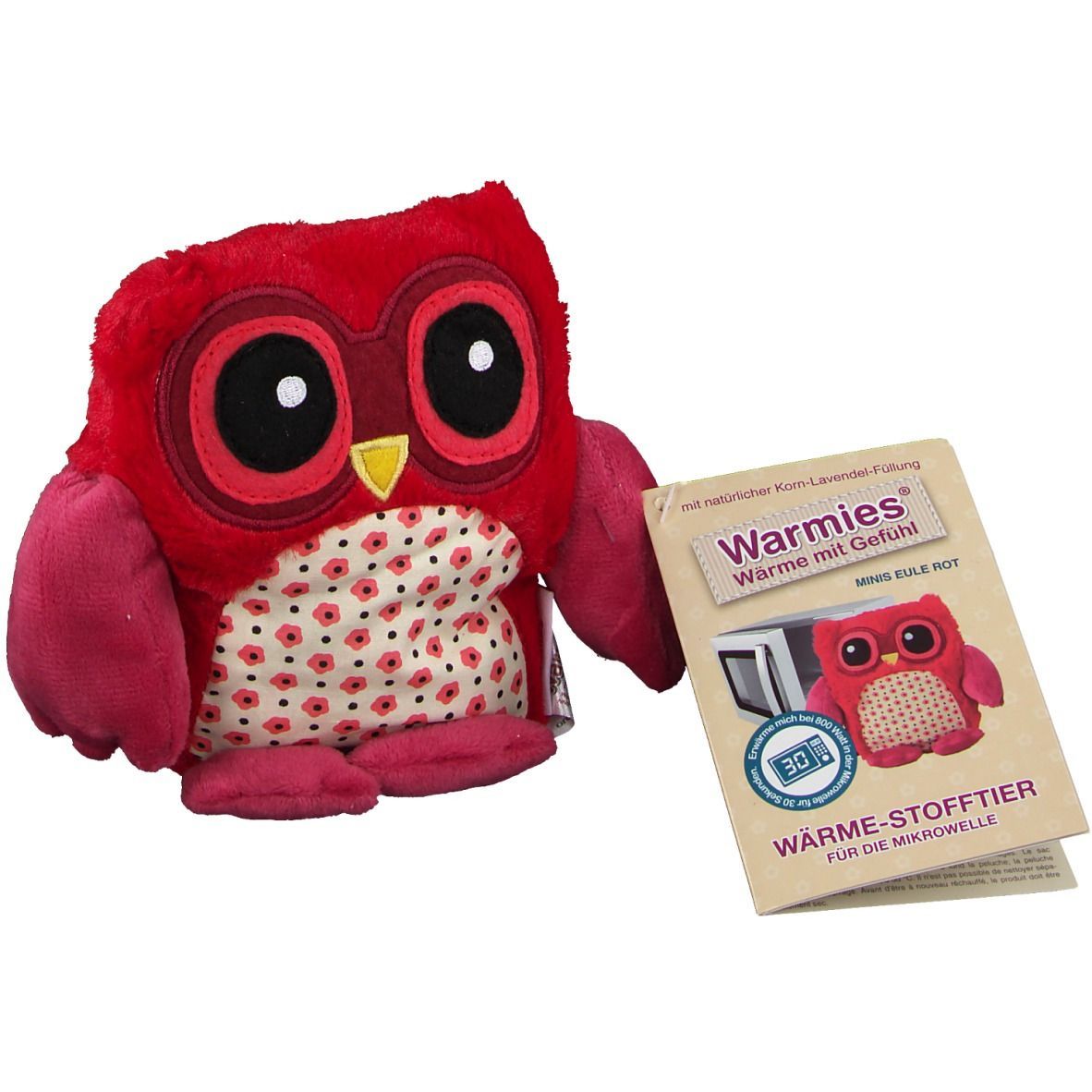 Warmies® MINIS Eule rot