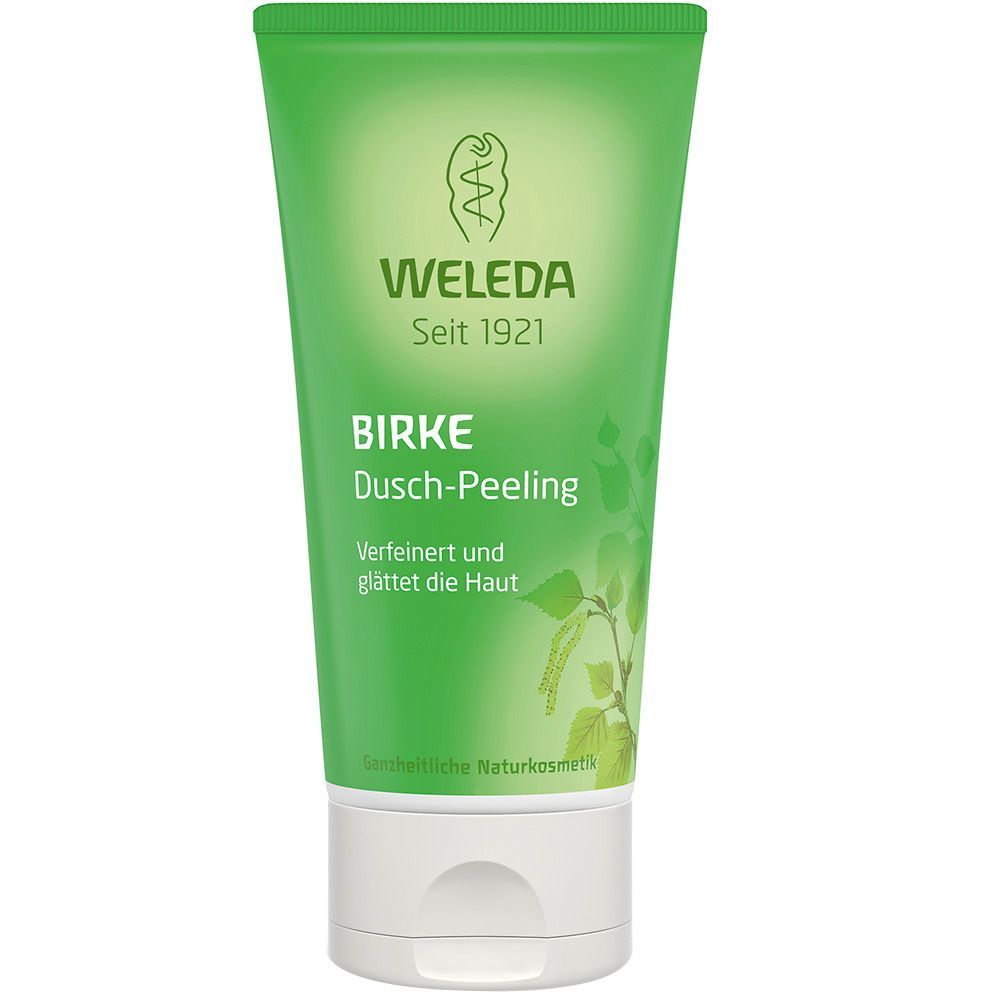 Weleda Pearl Scrub Dusch-Peeling Birke - verfeinert & glättet, für spürbar seidig zarte Haut