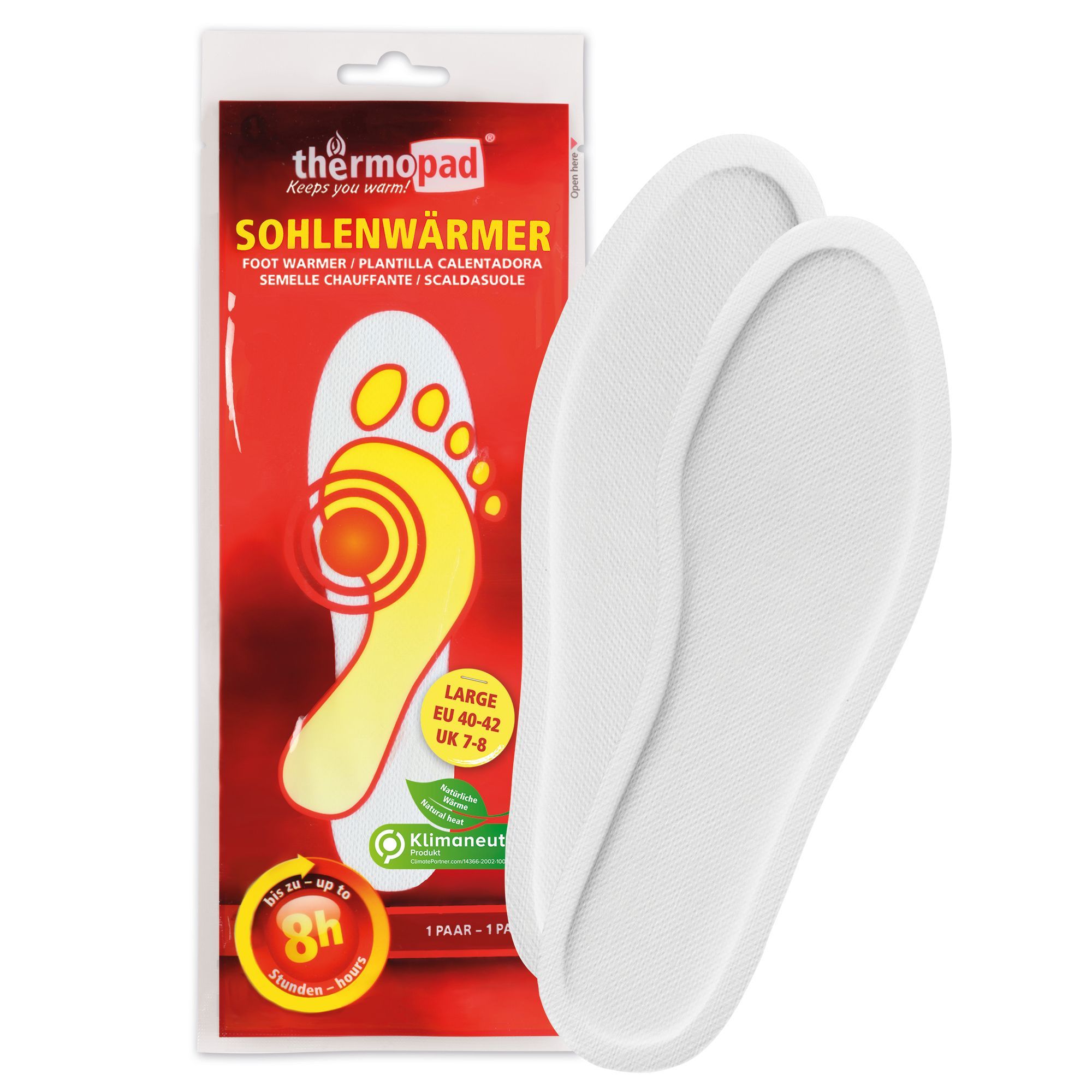 thermopad® Semelle réchauffeur Gr. L EU 40 - 42