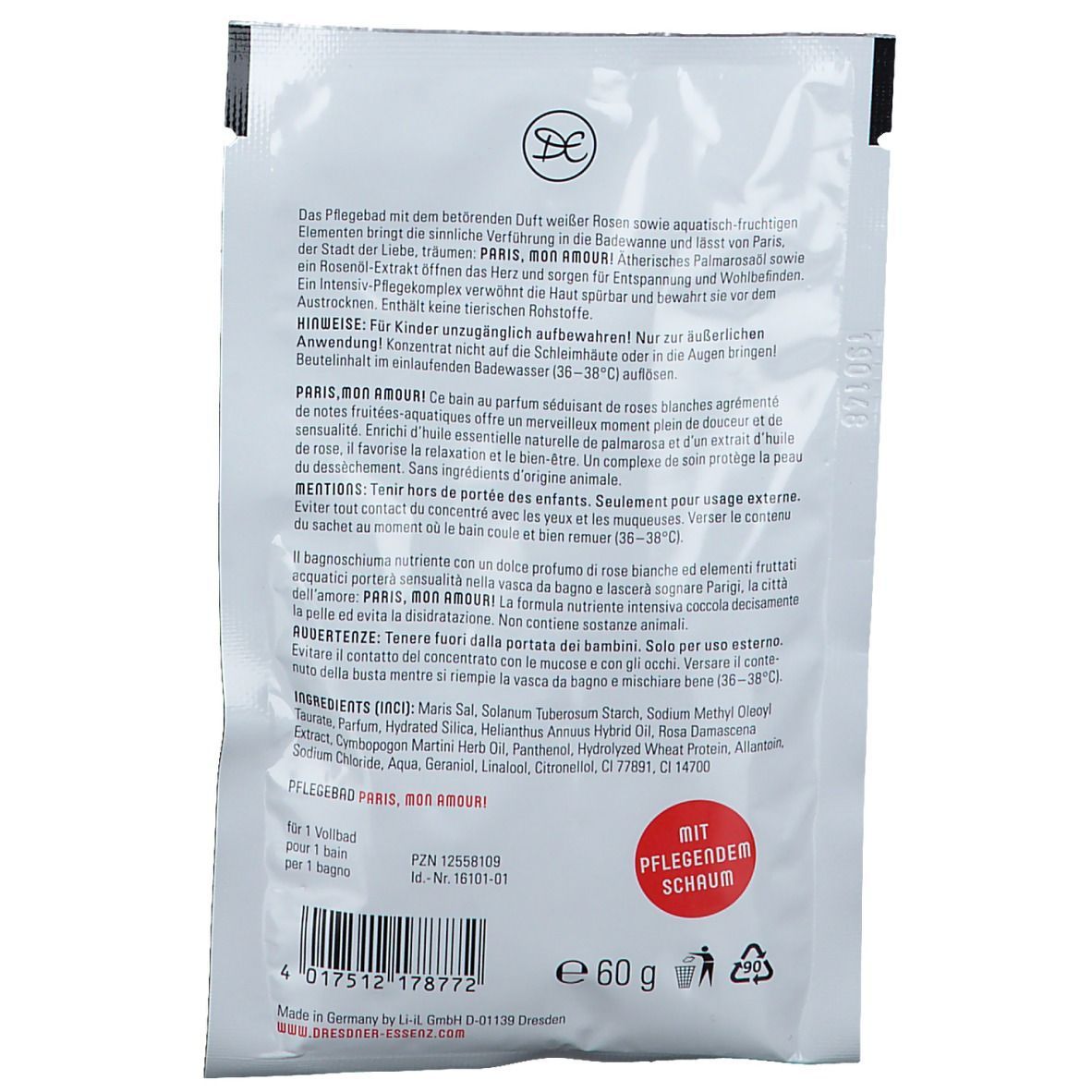 Dresdner Essenz Bain de soins Paris Mon Amour