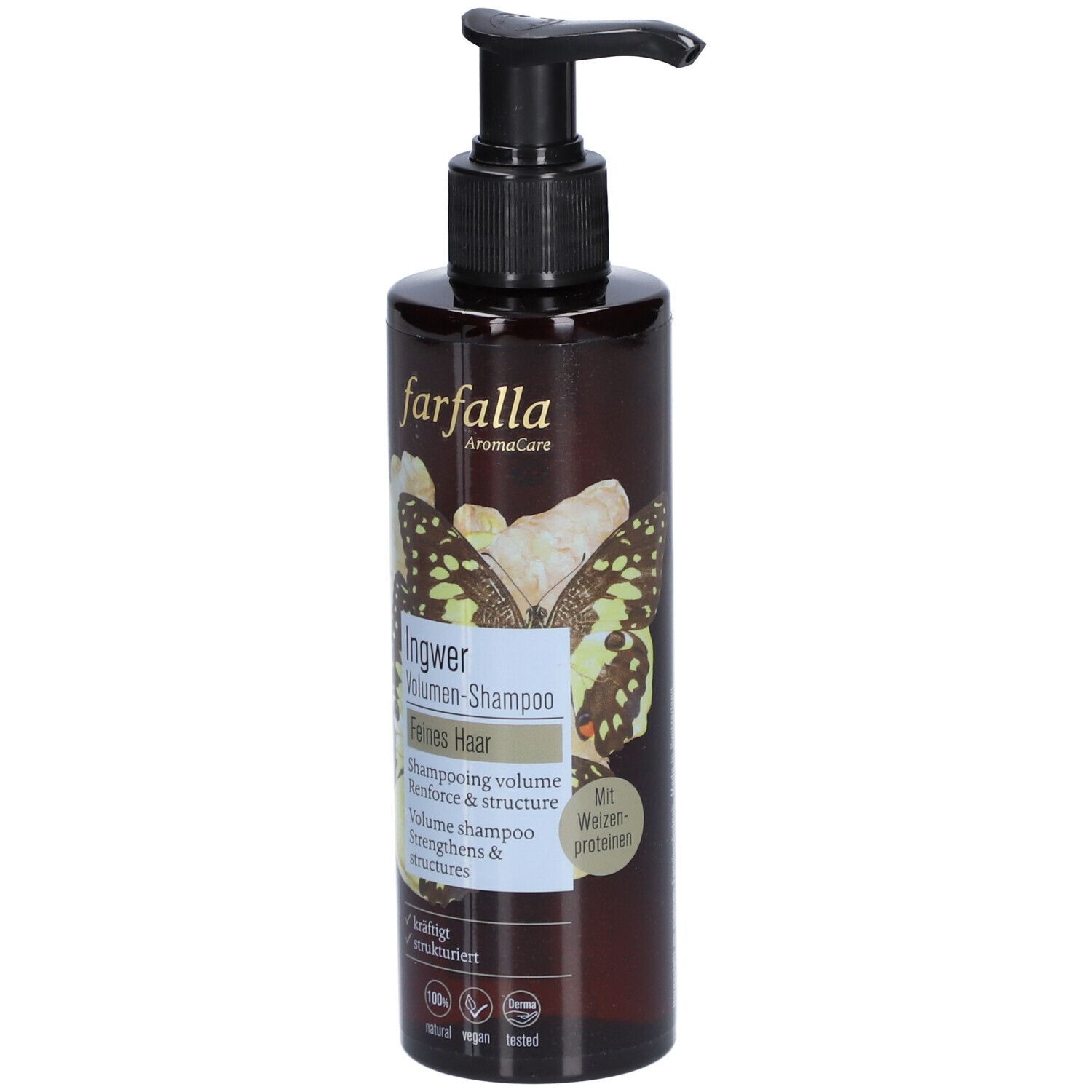 FARFALLA Shampoing volume au gingembre