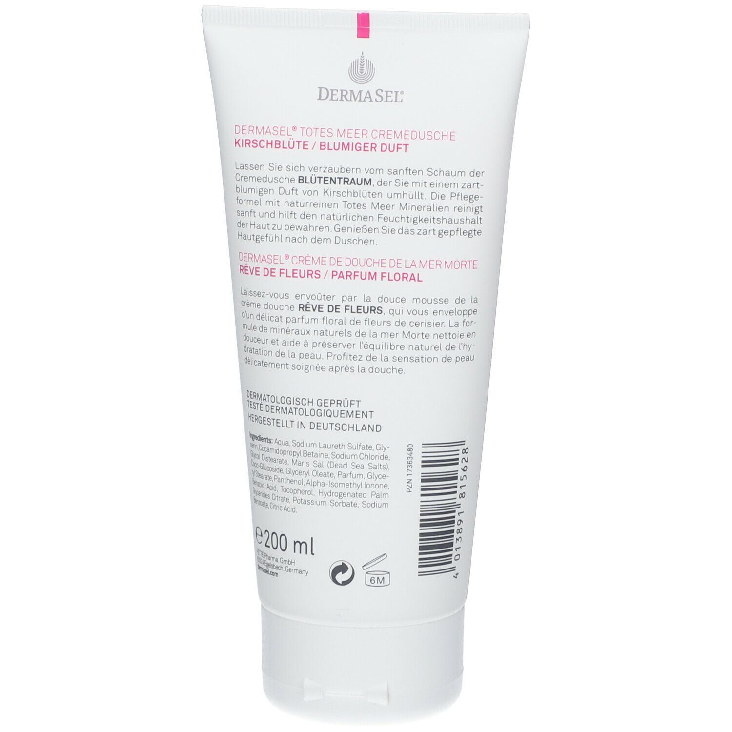 DERMASEL® Crème de douche Rêve de fleurs Fleurs de cerisier