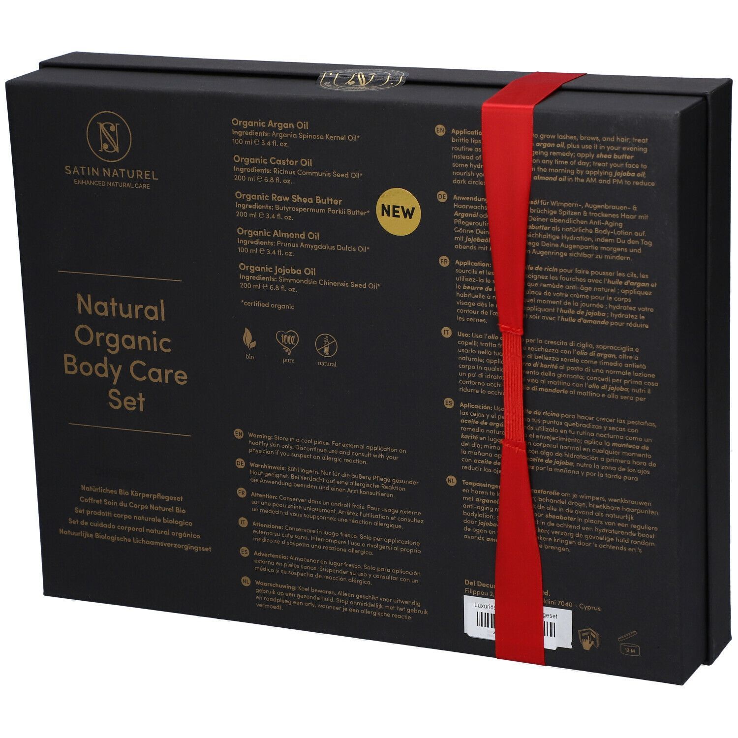 SATIN NATUREL Natural Body Coffret cadeau