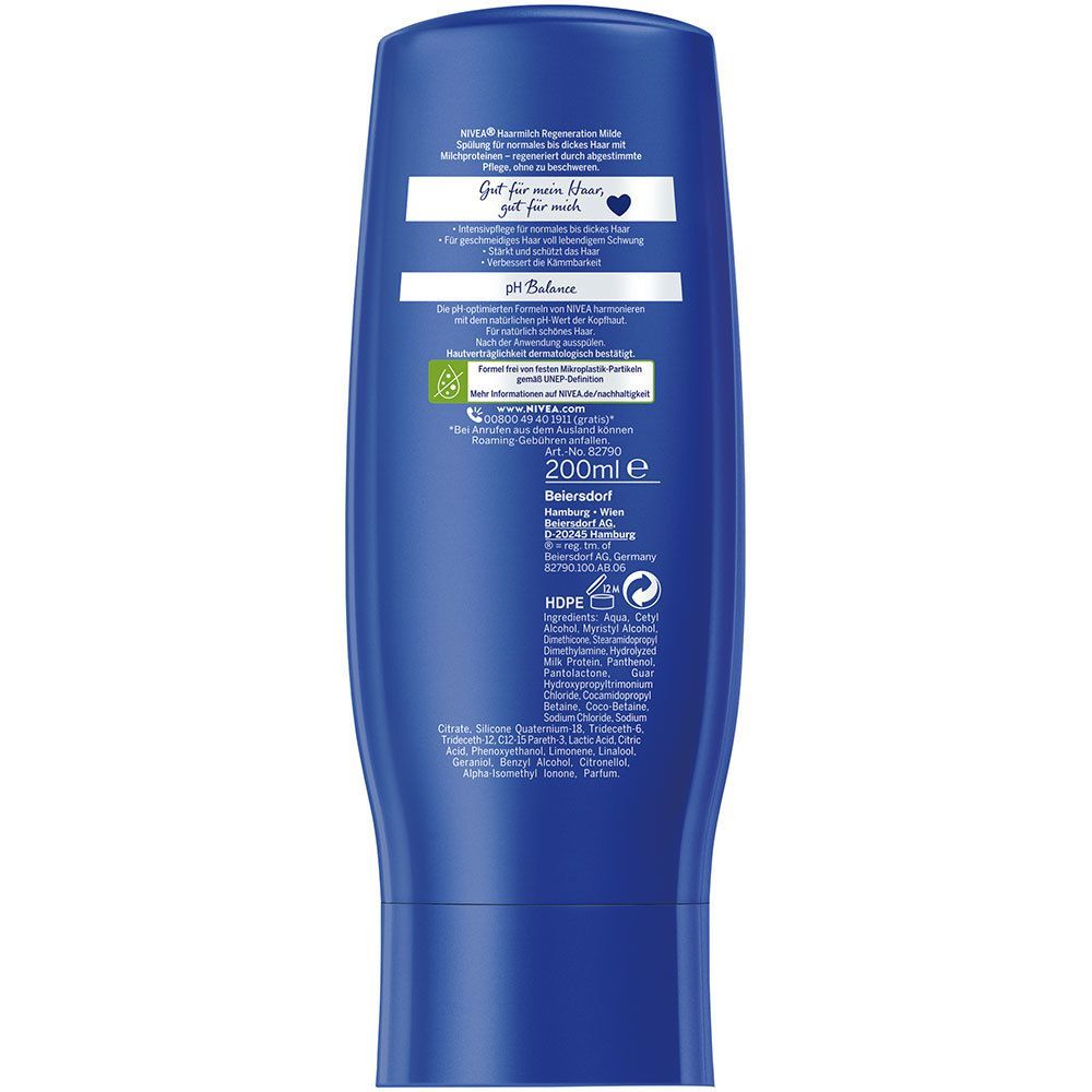 NIVEA Après-Shampooing au Lait pour les Cheveux Normaux