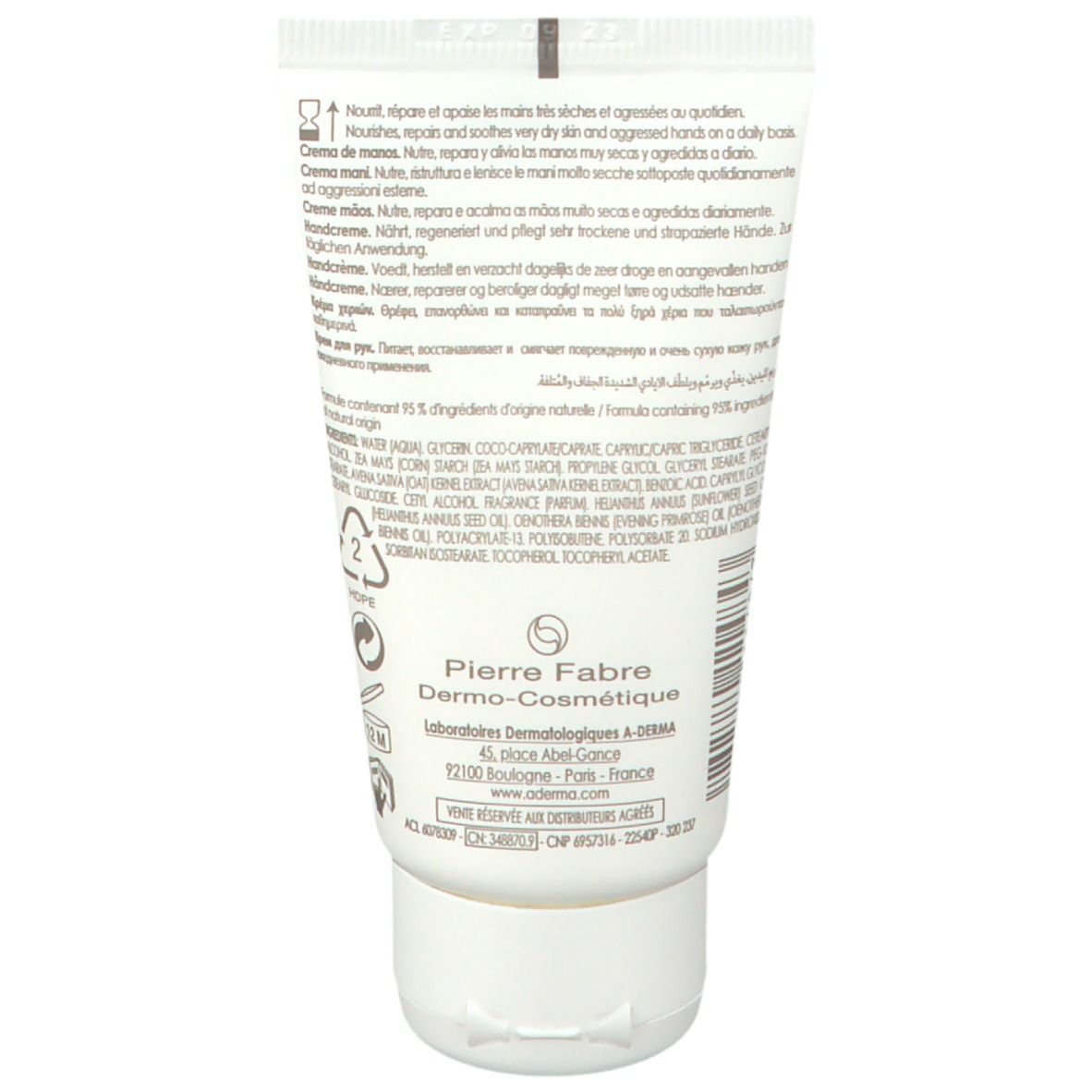 A-Derma Crème Mains Réparation Intense
