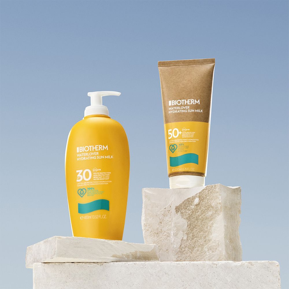 BIOTHERM Waterlover Feuchtigkeitsspendende Sonnenmilch SPF50+ (Französisch)