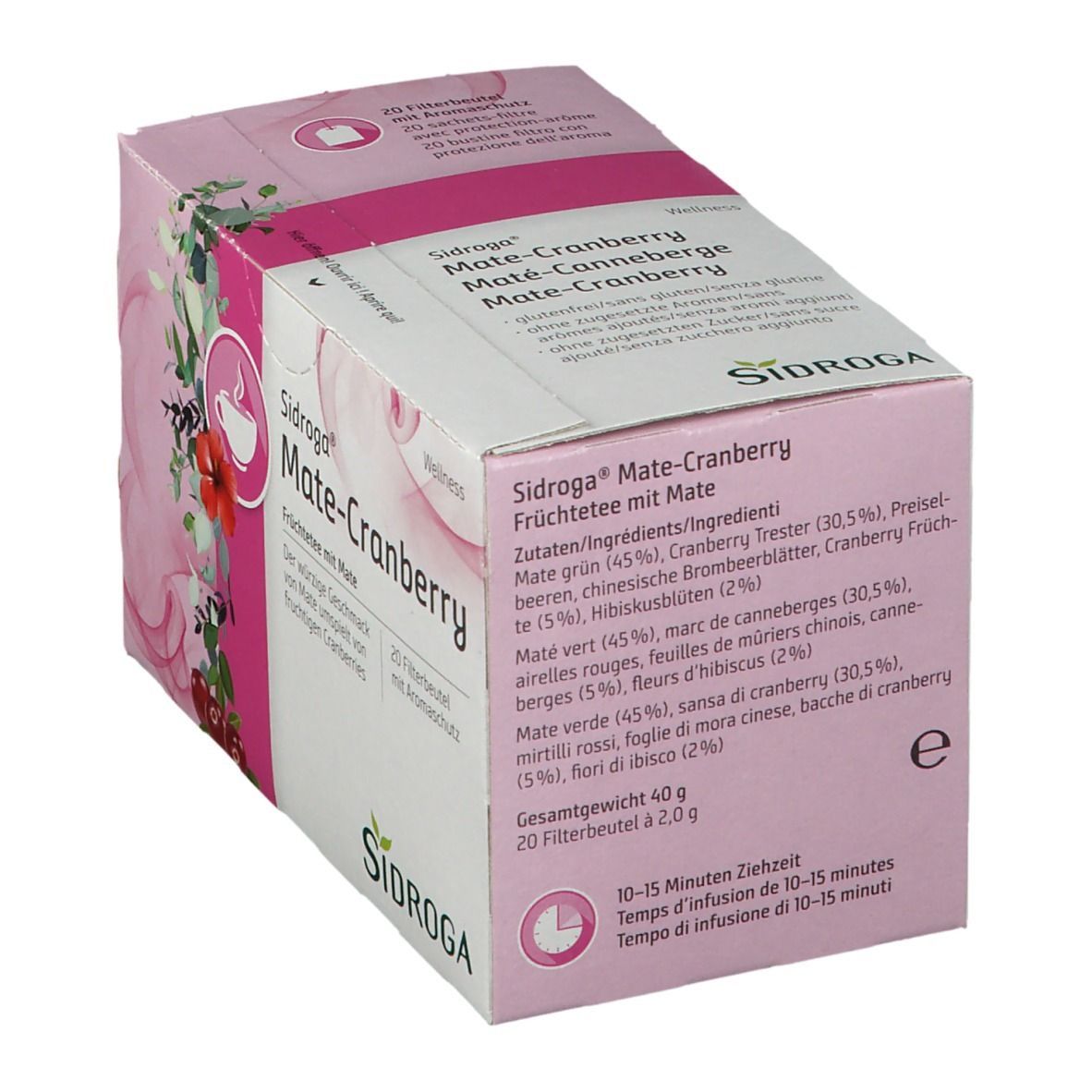 Sidroga® Wellness Mate-Cranberry Thé