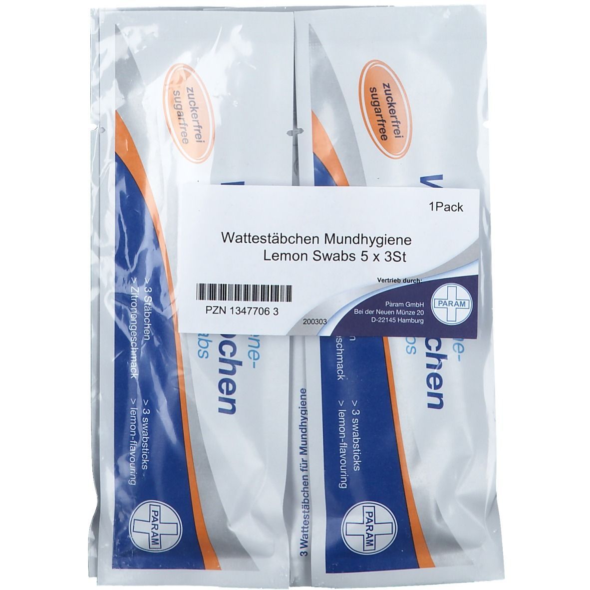 MUNDPFLEGESTÄBCHEN Zitrone Lemon Swabs