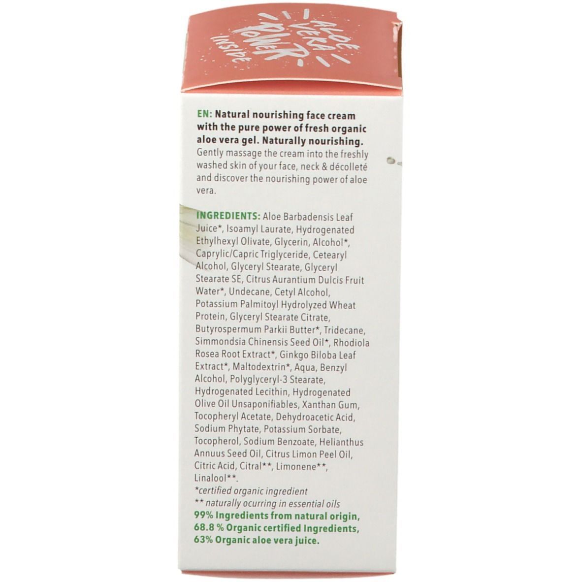 Purasana® Aloe Vera Crème Visage Nourrissante Bio