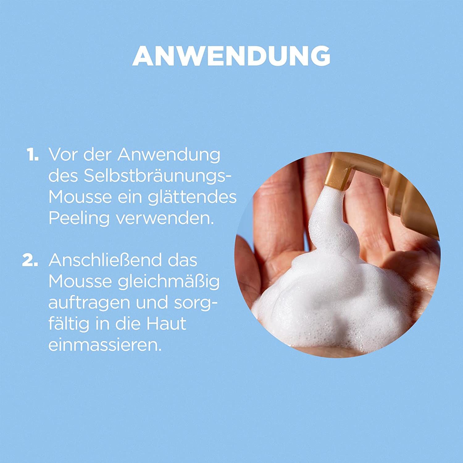 Garnier Selbstbräunungsschaum, pflegender Selbstbräuner für eine natürliche, fleckenlose Bräune