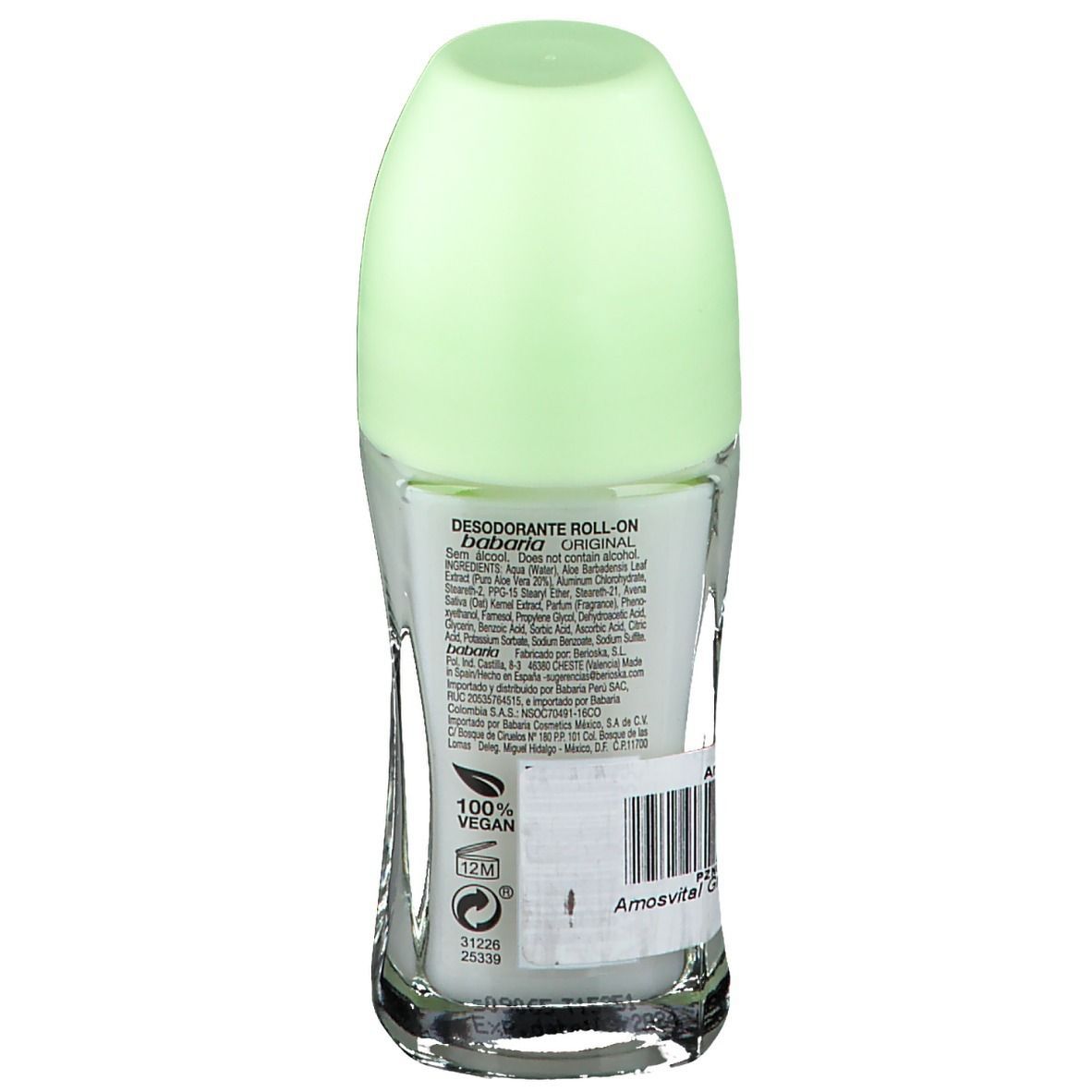 babaria Aloe Vera Roll-On Deodorant