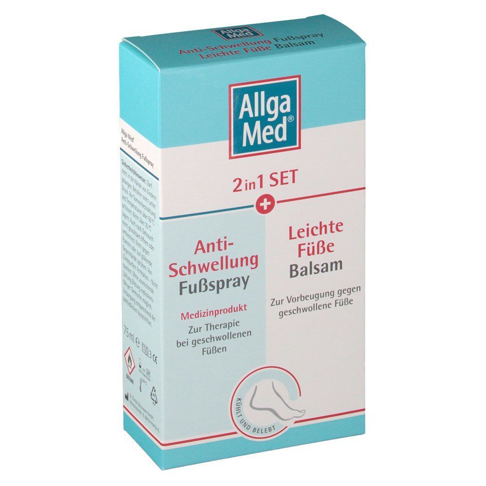 ALLGA MED 2in1 Set Anti-Schwel.Fußspr.+lei.Fü.Bal.