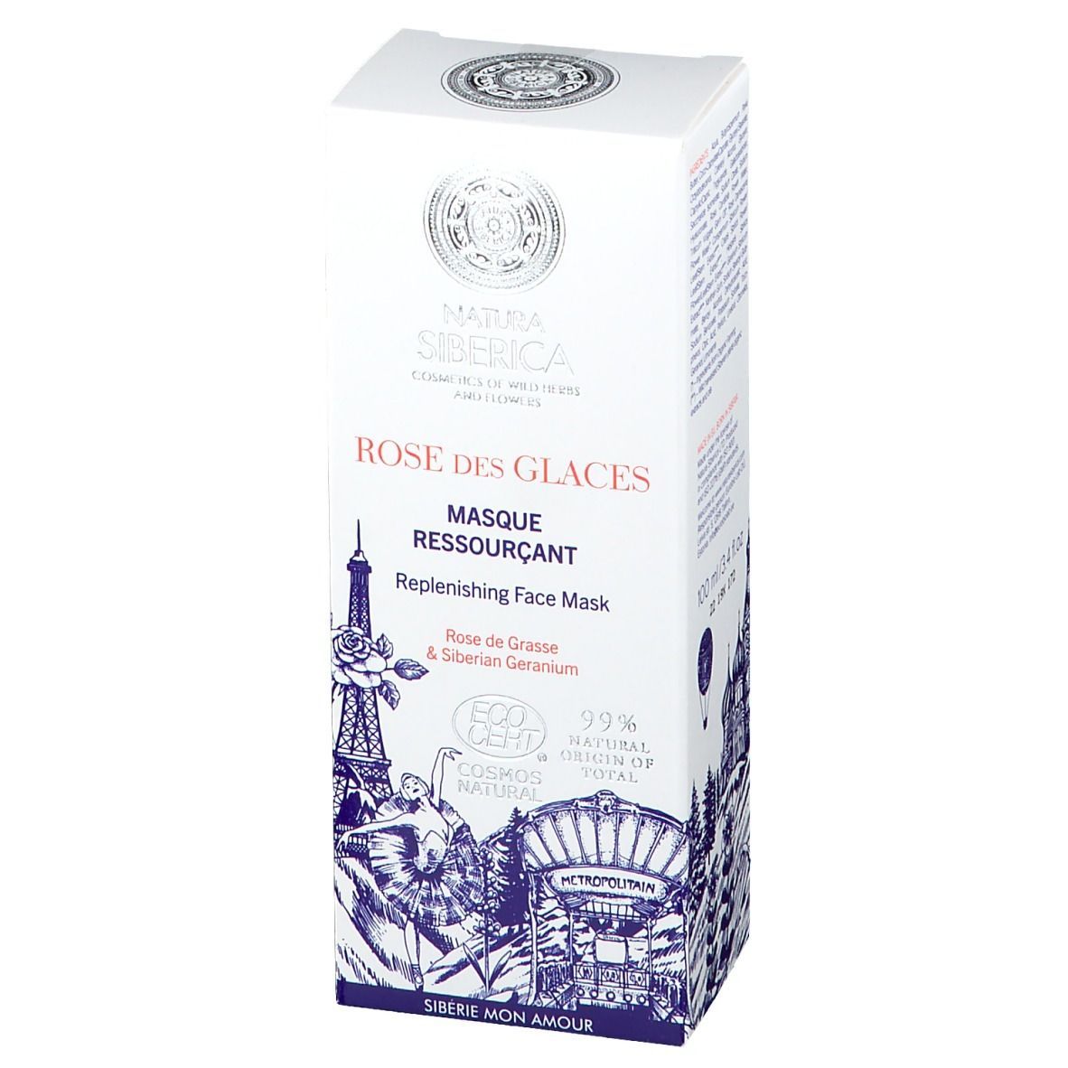NATURA SIBERICA ROSE DES GLACES Masque ressourçant