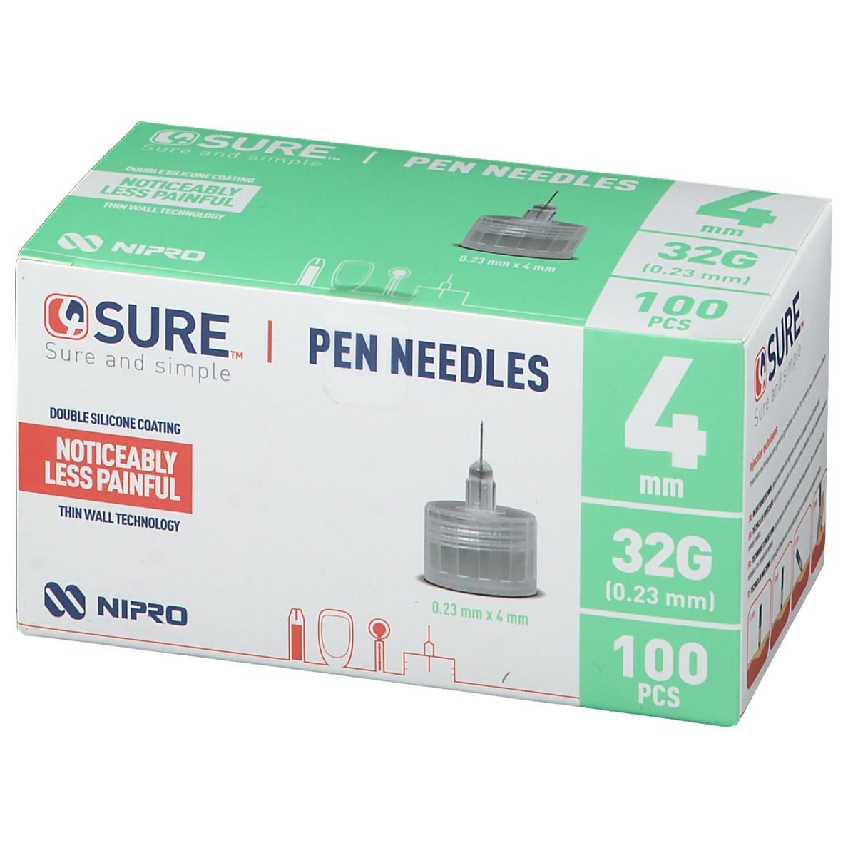4sure Pennadeln 32G x 4 mm