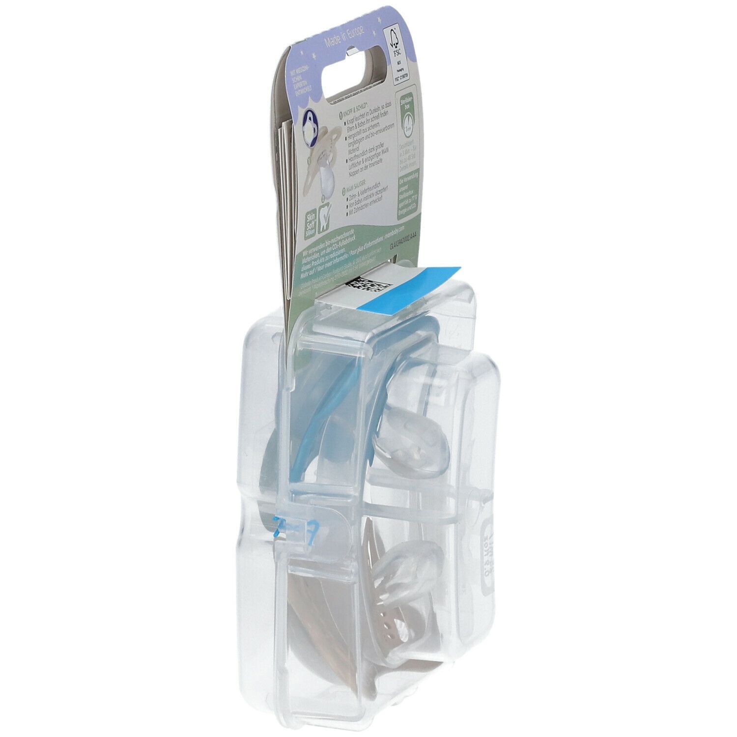 MAM Original Pure Night Silicone Tétines 0-6 garçon (couleur au choix)