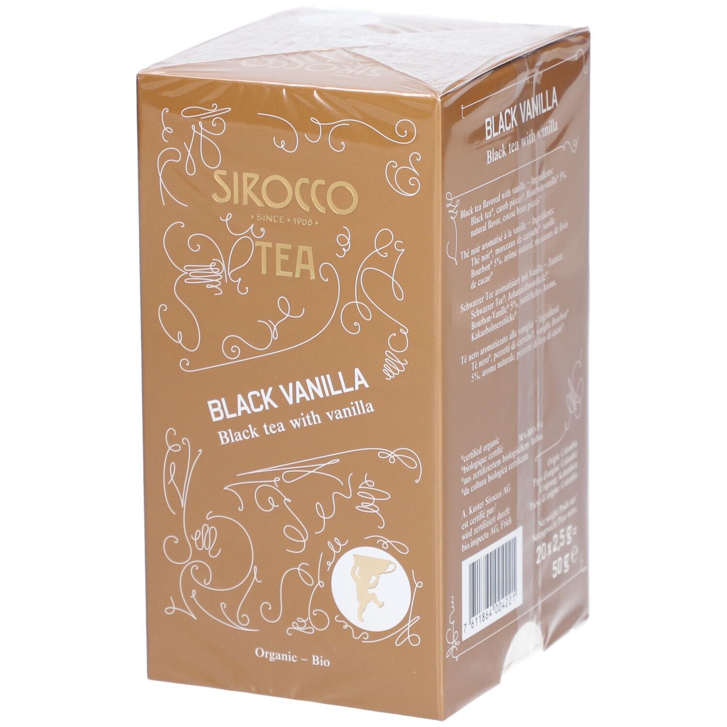 SIROCCO Teebeutel Black Vanilla 20 Stk