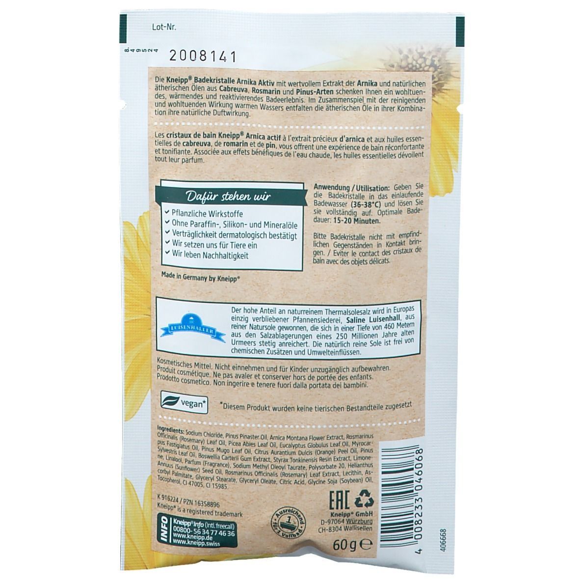 Kneipp® Badekristalle Arnika Aktiv