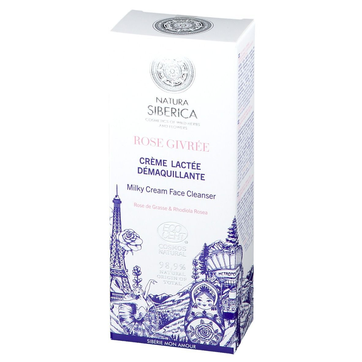 NATURA SIBERICA ROSE GIVRÉE Crème lactée démaquillante