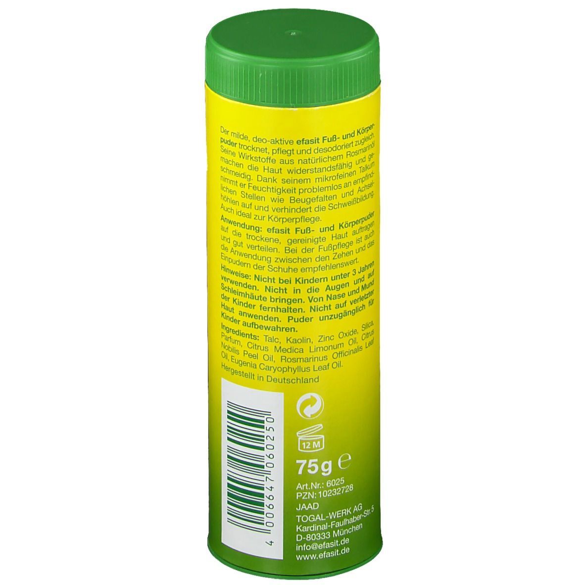 efasit® classic Poudre pour pieds et corps