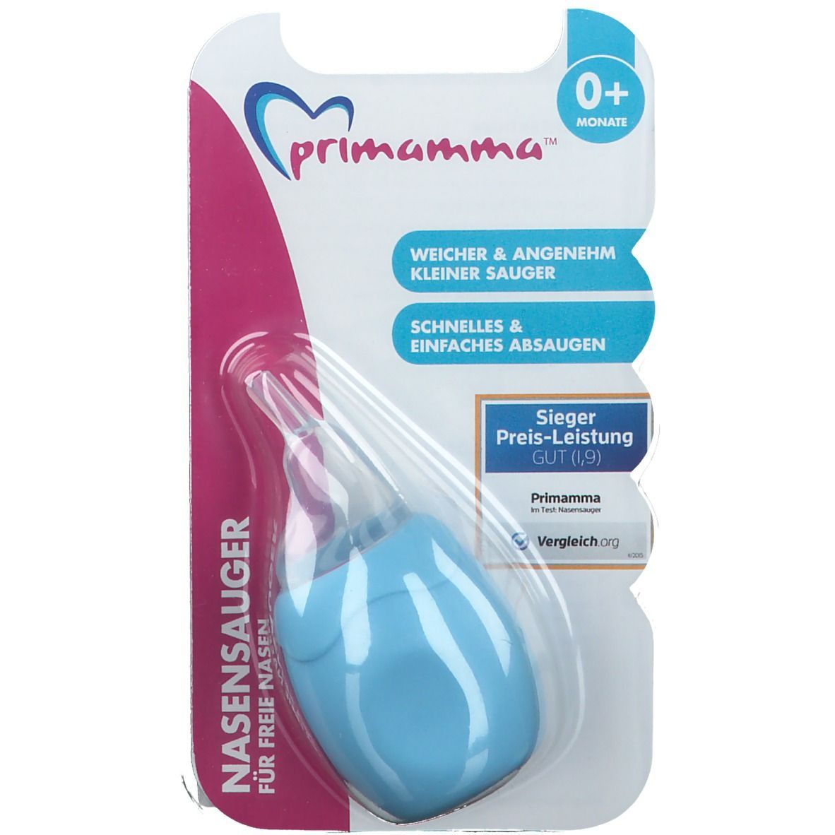 PRIMAMMA Nasensauger blau