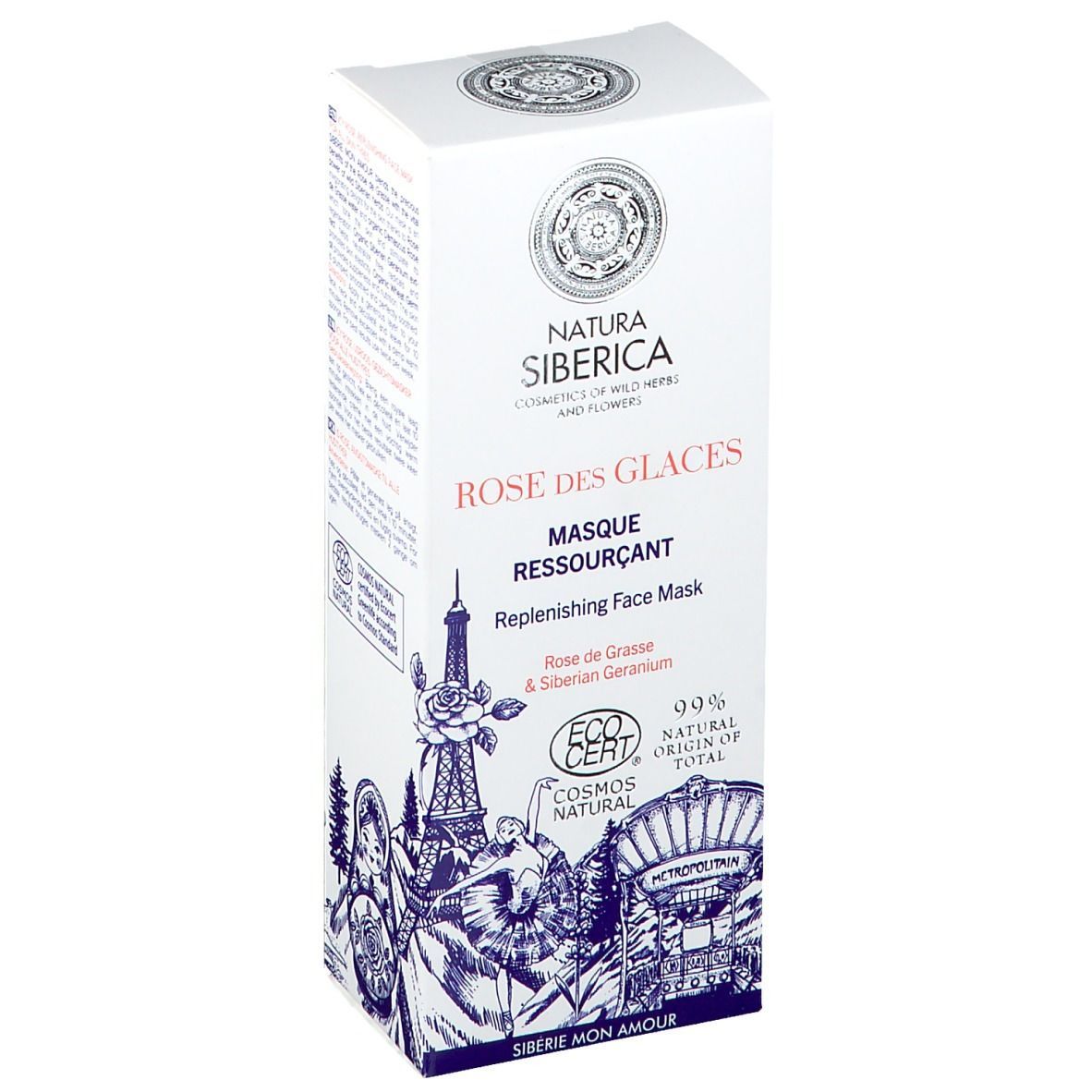 NATURA SIBERICA ROSE DES GLACES Masque ressourçant