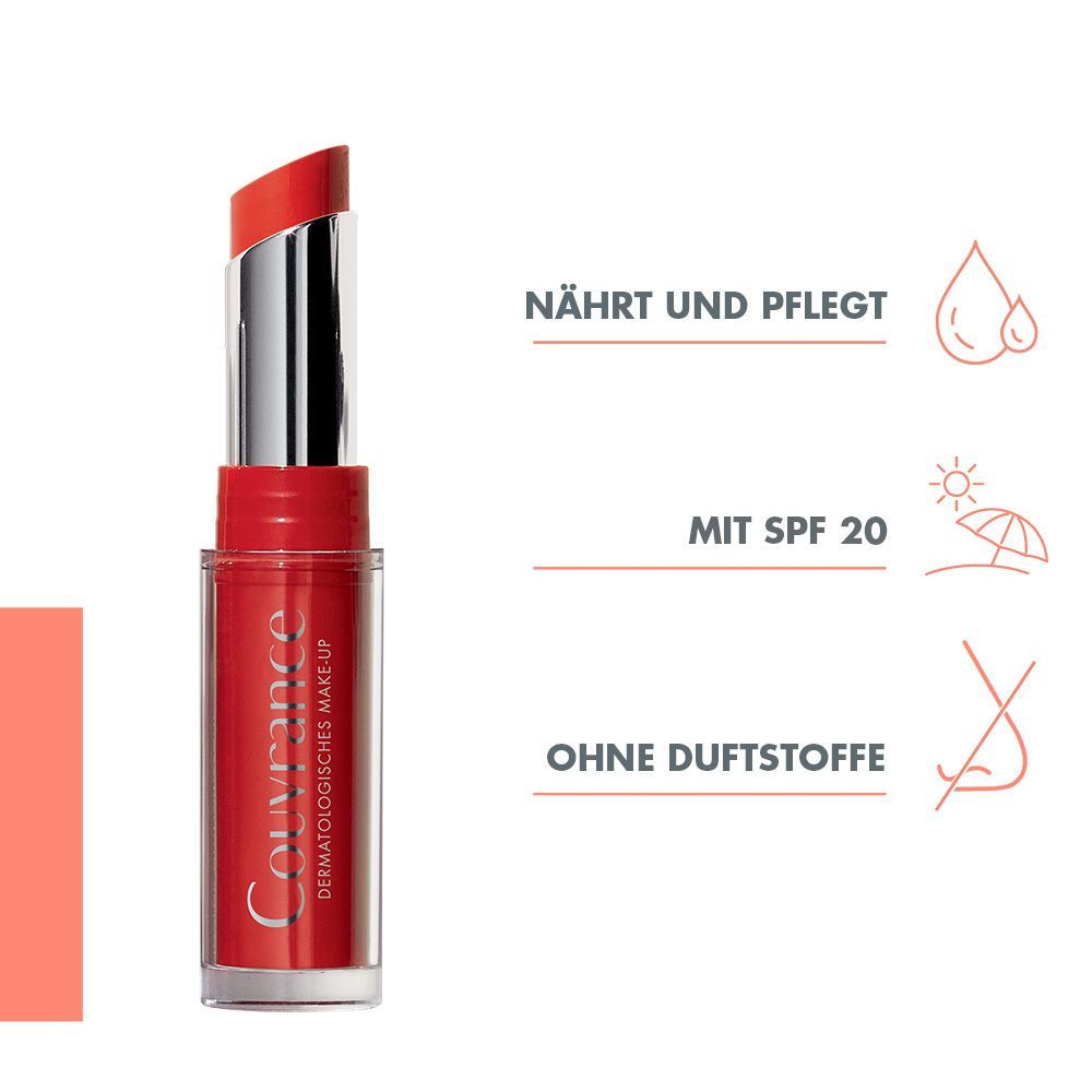 Avène Couvrance Baume à lèvres teinté rouge eclat