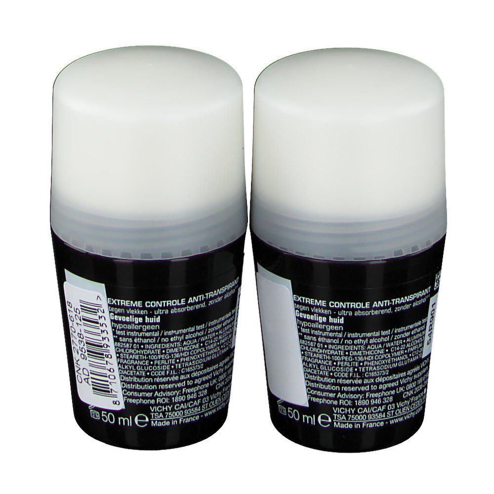 Vichy Homme Déodorant anti-transpirant 72H Duo (-50% sur le 2ème)