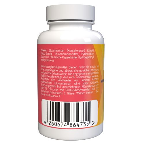 Rückseite der weißen "Dietoll"-Flasche. Etikett mit Inhaltsstoffen und Barcode. Text in deutscher Sprache.