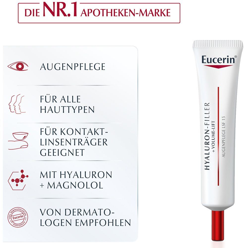 Eucerin® HYALURON-FILLER + VOLUME-LIFT Soin Contour des Yeux